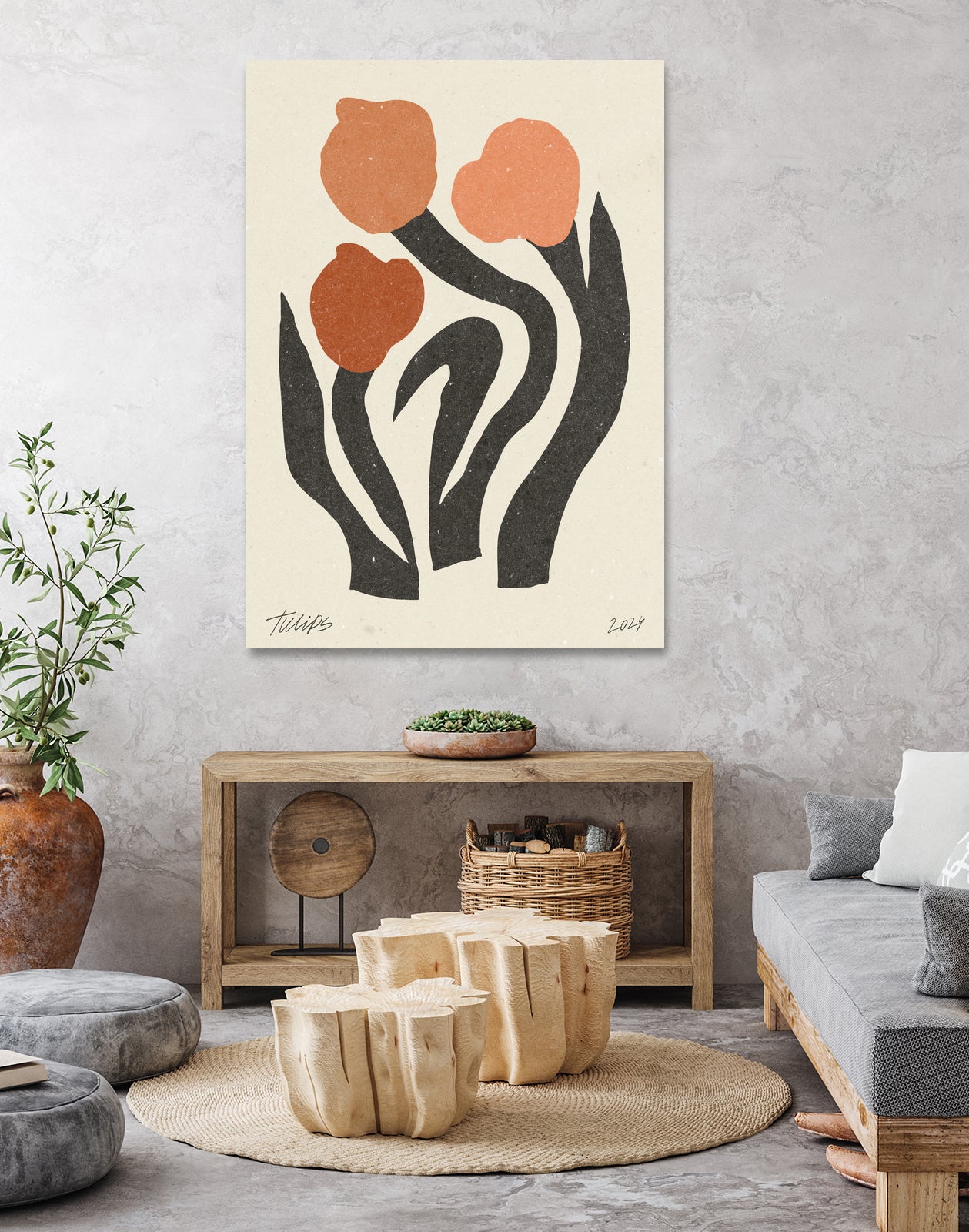 Modern Flower 02 by NKTN on GIANT ART - nktn flowers and plants nktn