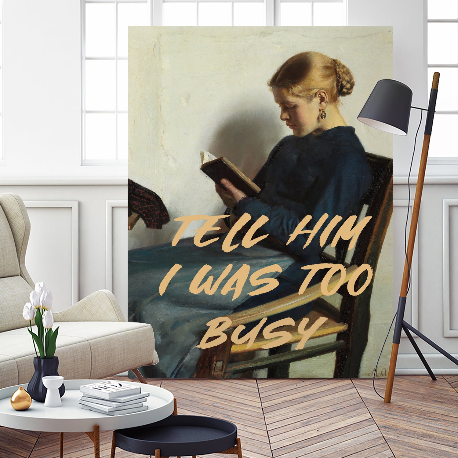 Tell Him I Was To Busy by The Art Concept on GIANT ART - clothing text & quotes clothing
