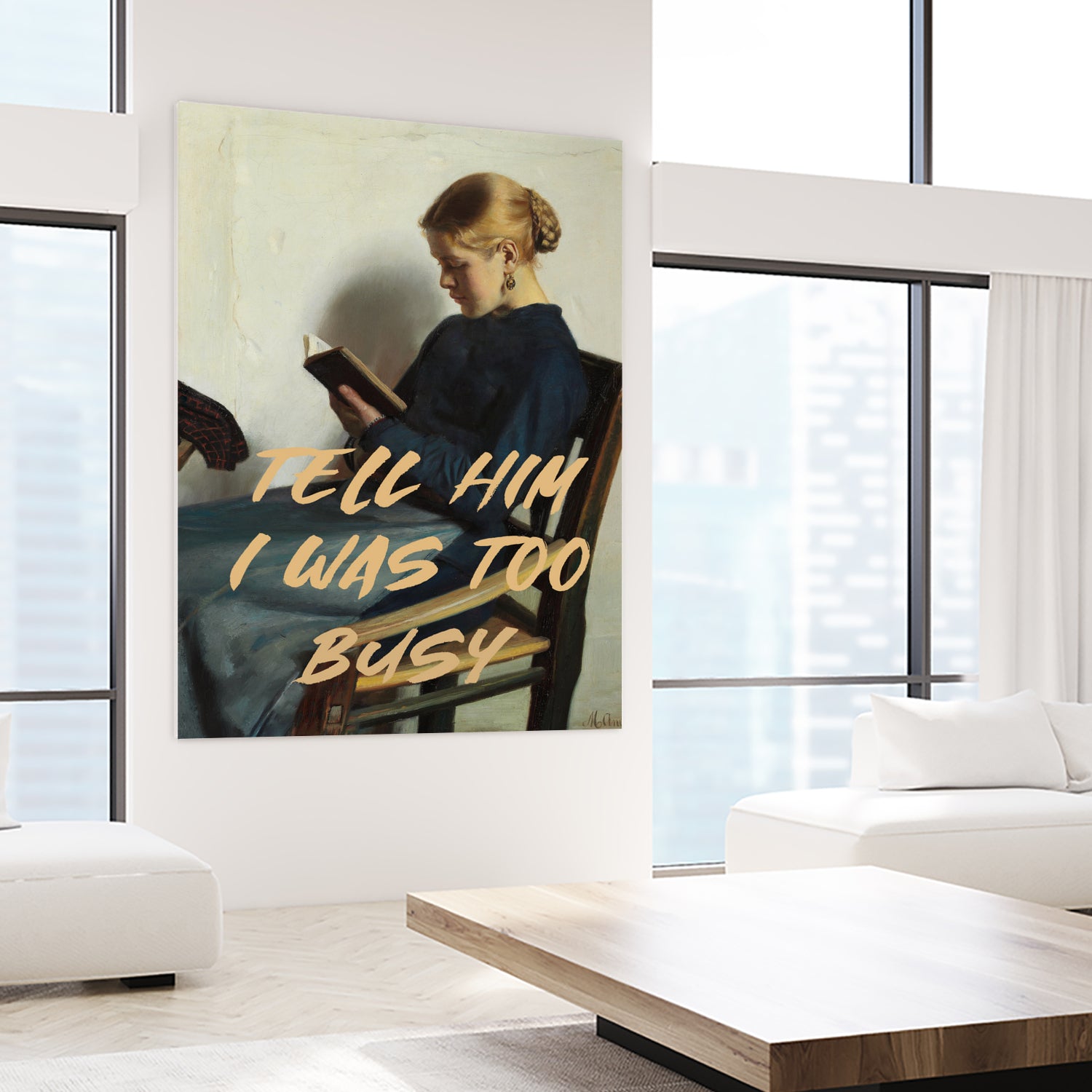 Tell Him I Was To Busy by The Art Concept on GIANT ART - clothing text & quotes clothing