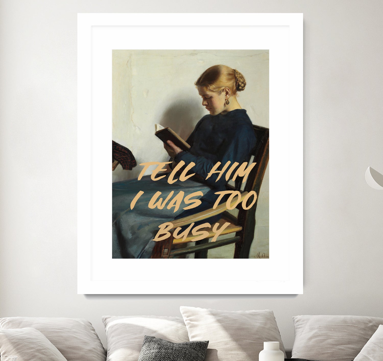 Tell Him I Was To Busy by The Art Concept on GIANT ART - clothing text & quotes clothing