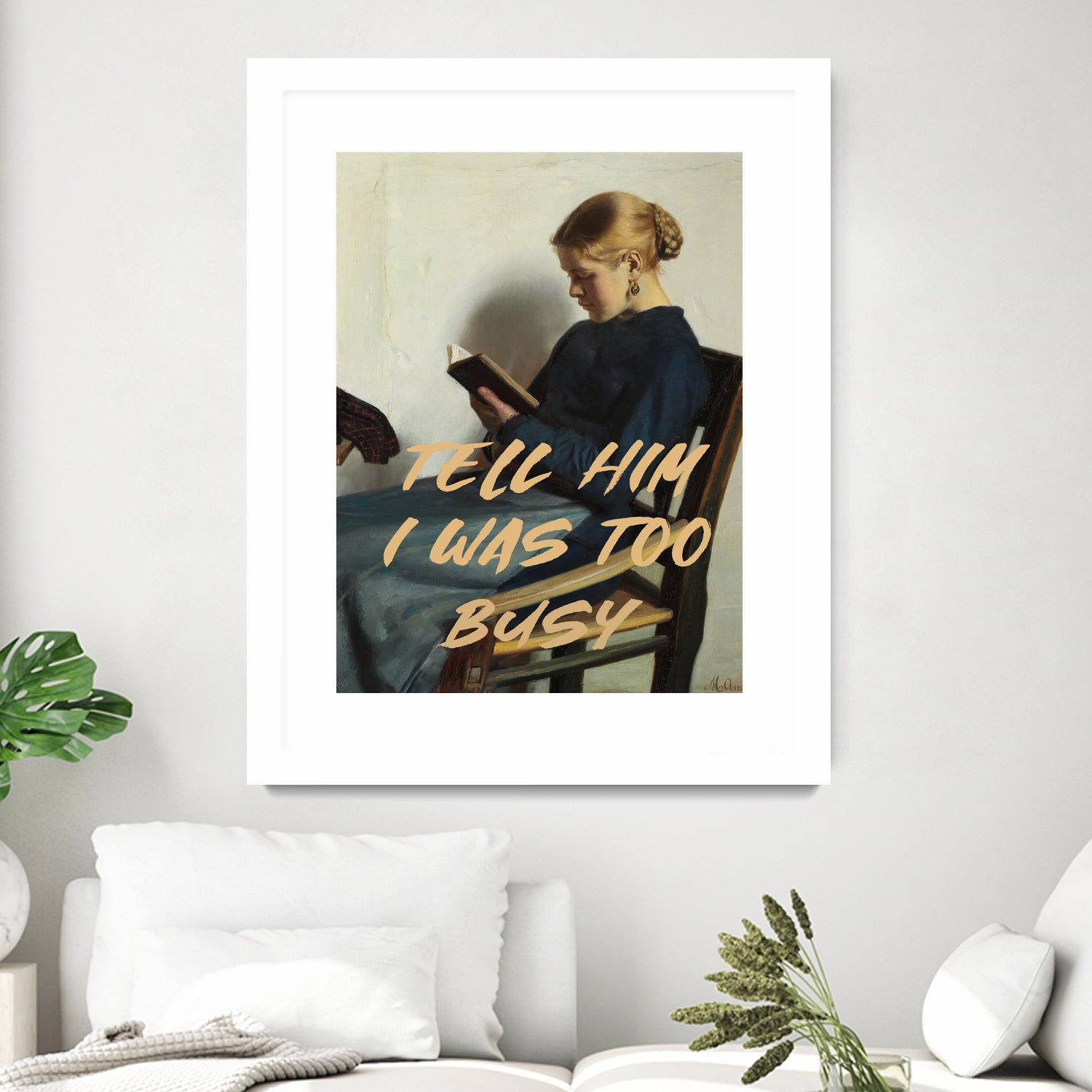 Tell Him I Was To Busy by The Art Concept on GIANT ART - clothing text & quotes clothing