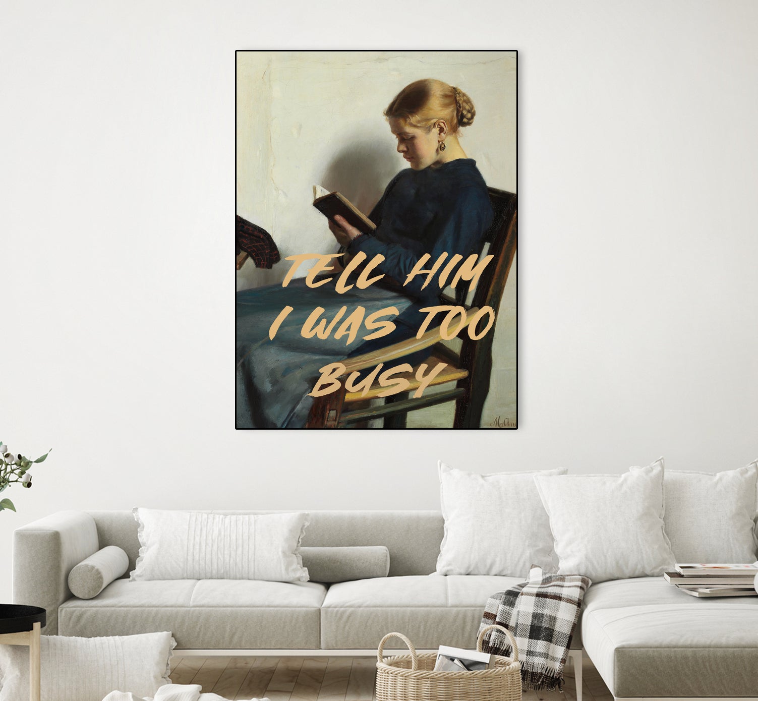 Tell Him I Was To Busy by The Art Concept on GIANT ART - clothing text & quotes clothing