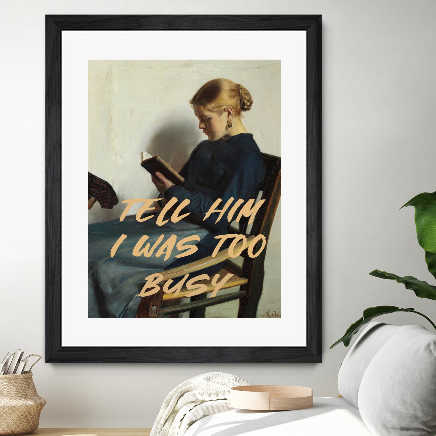 Tell Him I Was To Busy by The Art Concept on GIANT ART - clothing text & quotes clothing