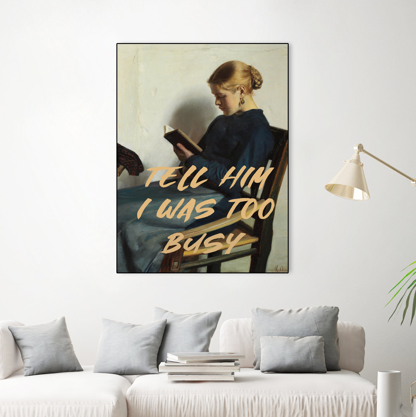Tell Him I Was To Busy by The Art Concept on GIANT ART - clothing text & quotes clothing