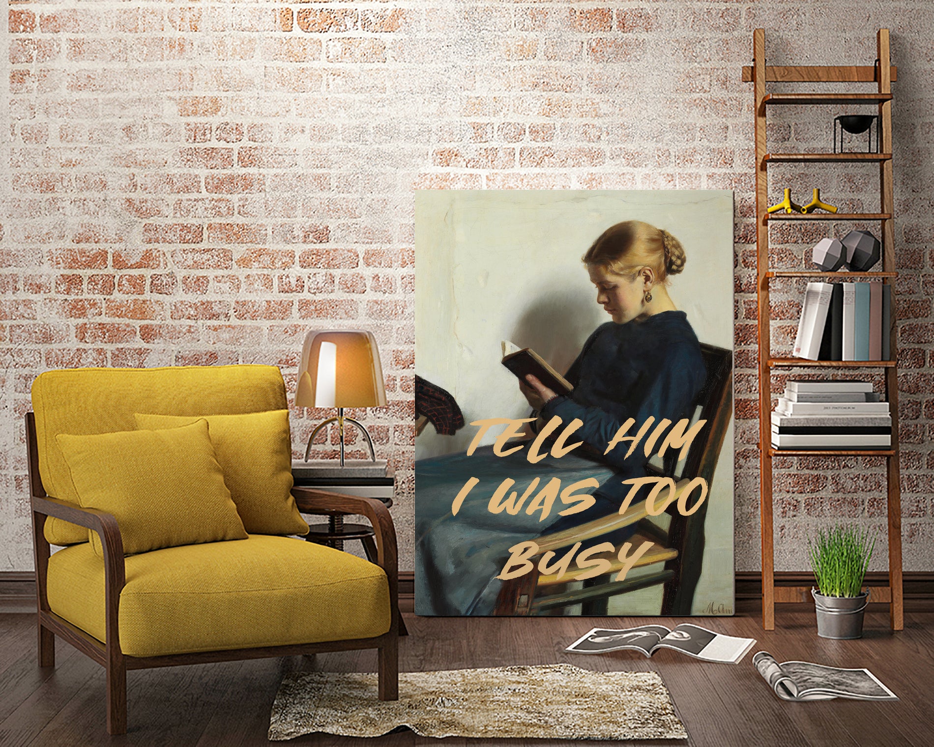 Tell Him I Was To Busy by The Art Concept on GIANT ART - clothing text & quotes clothing