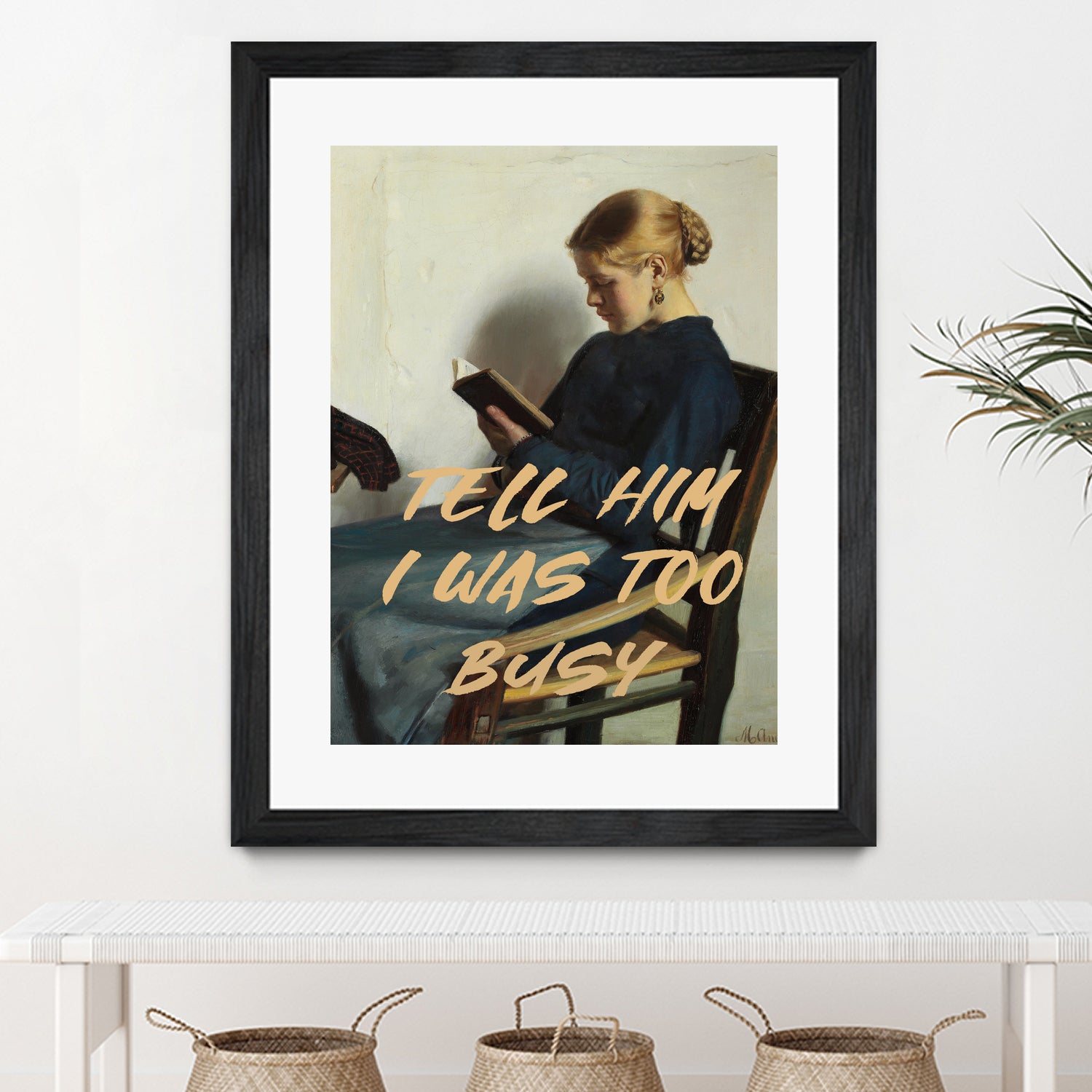 Tell Him I Was To Busy by The Art Concept on GIANT ART - clothing text & quotes clothing