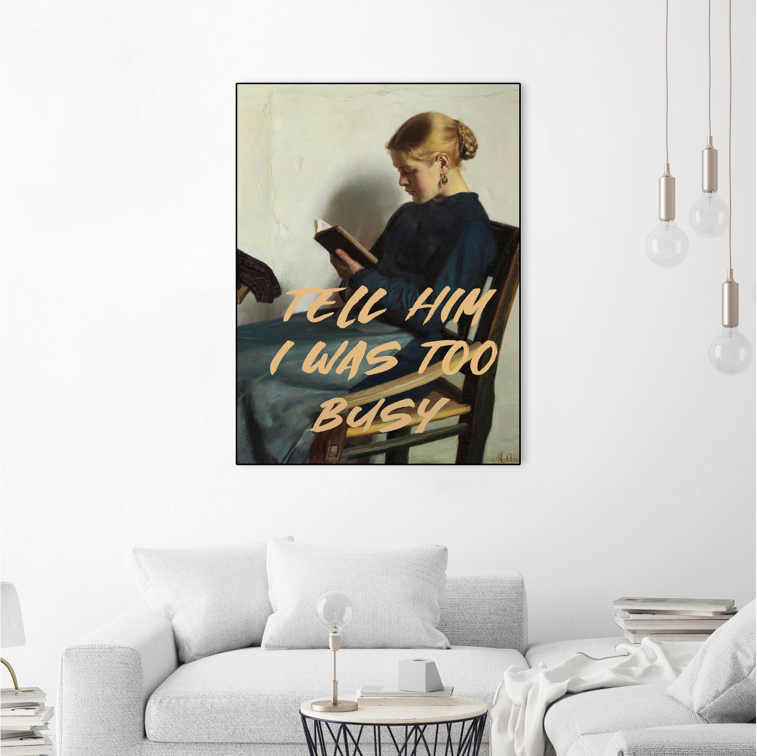 Tell Him I Was To Busy by The Art Concept on GIANT ART - clothing text & quotes clothing