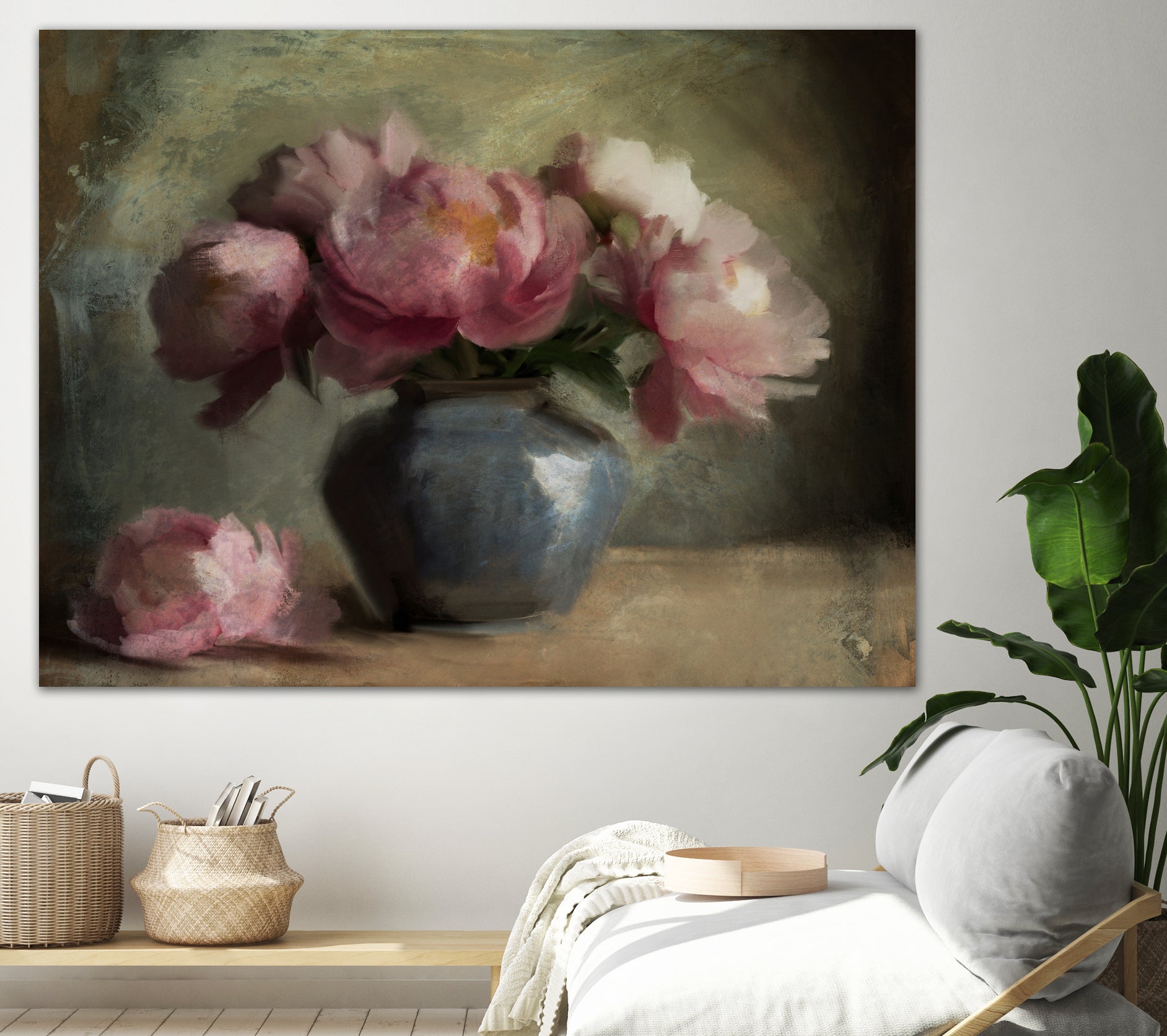 Pivoines En Rose by Dan Hobday on GIANT ART - flowers and plants dan hobday