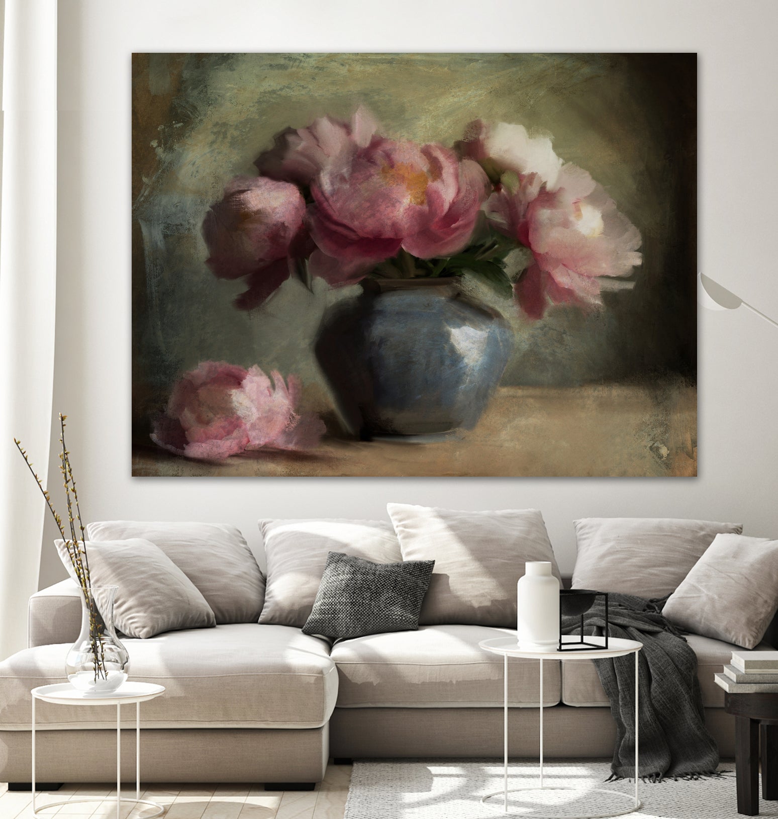Pivoines En Rose by Dan Hobday on GIANT ART - flowers and plants dan hobday