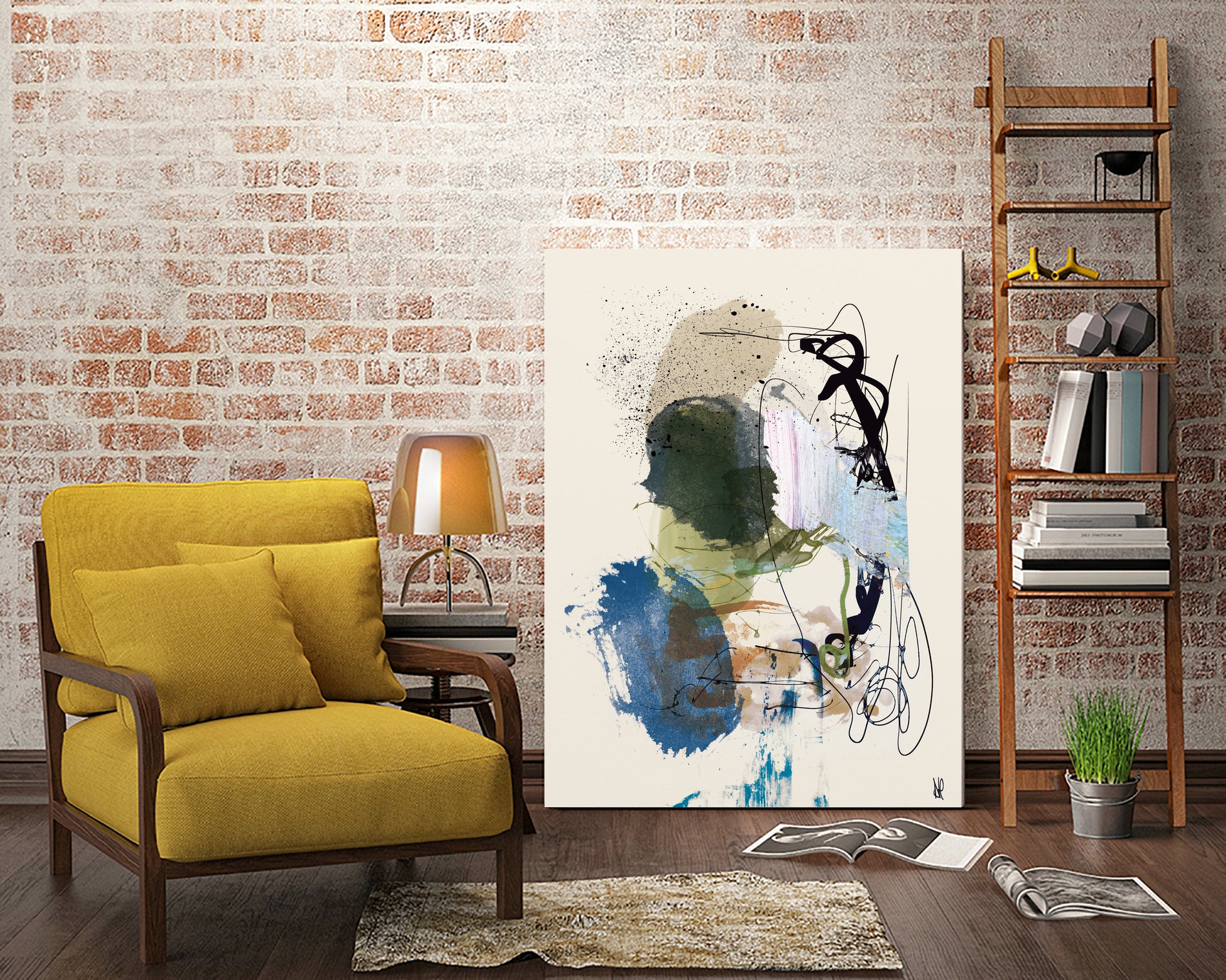 Twin Abstract by Dan on GIANT ART - hobday