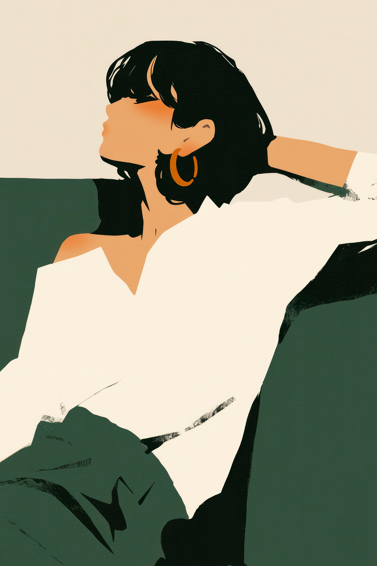 Relaxing woman by Treechild on GIANT ART -