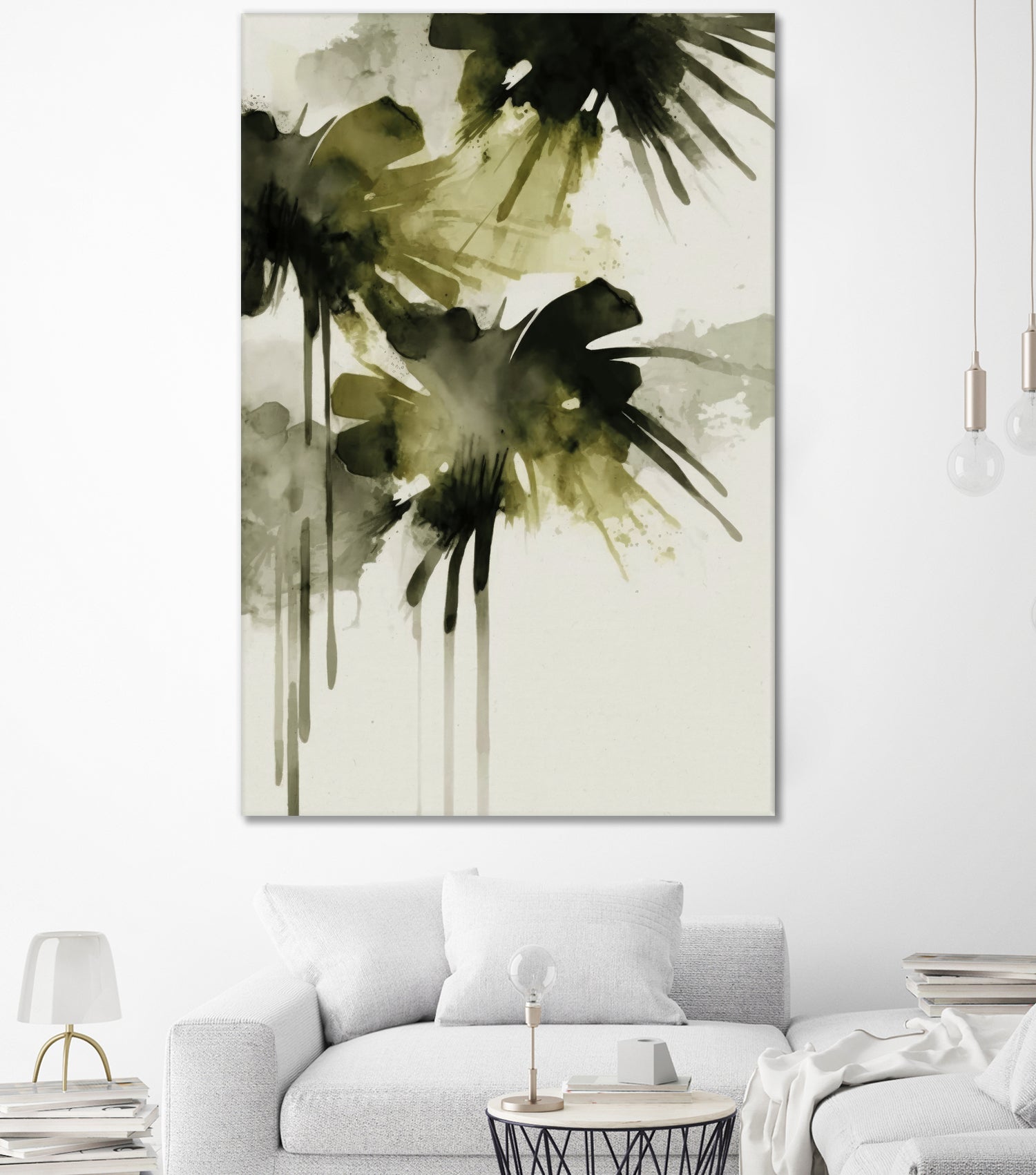 Green flowers no 2 by Treechild on GIANT ART - treechild abstract treechild