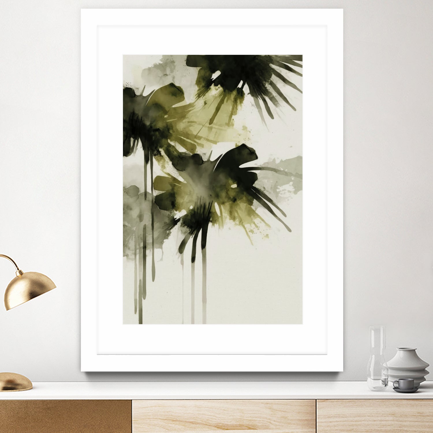 Green flowers no 2 by Treechild on GIANT ART - treechild abstract treechild