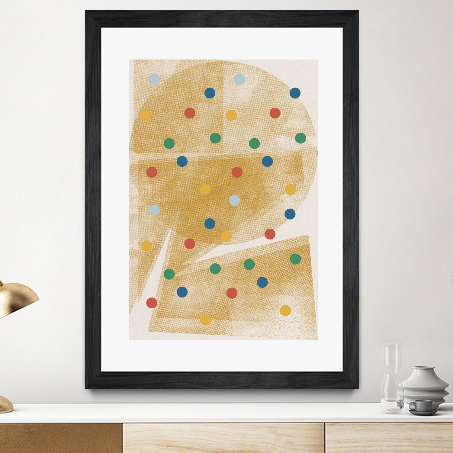 Paper Collage No.6 by The Miuus Studio on GIANT ART - beige watercolor neutral