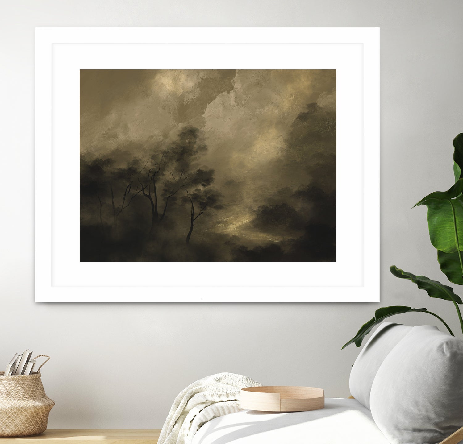 Moody Woods by Dan Hobday on GIANT ART - green hobday