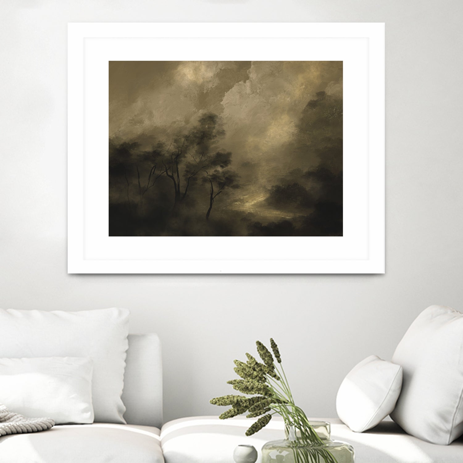 Moody Woods by Dan Hobday on GIANT ART - green hobday