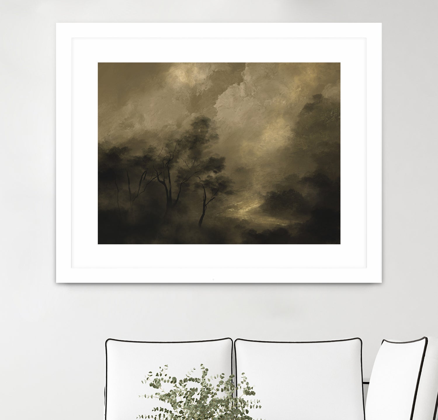 Moody Woods by Dan Hobday on GIANT ART - green hobday