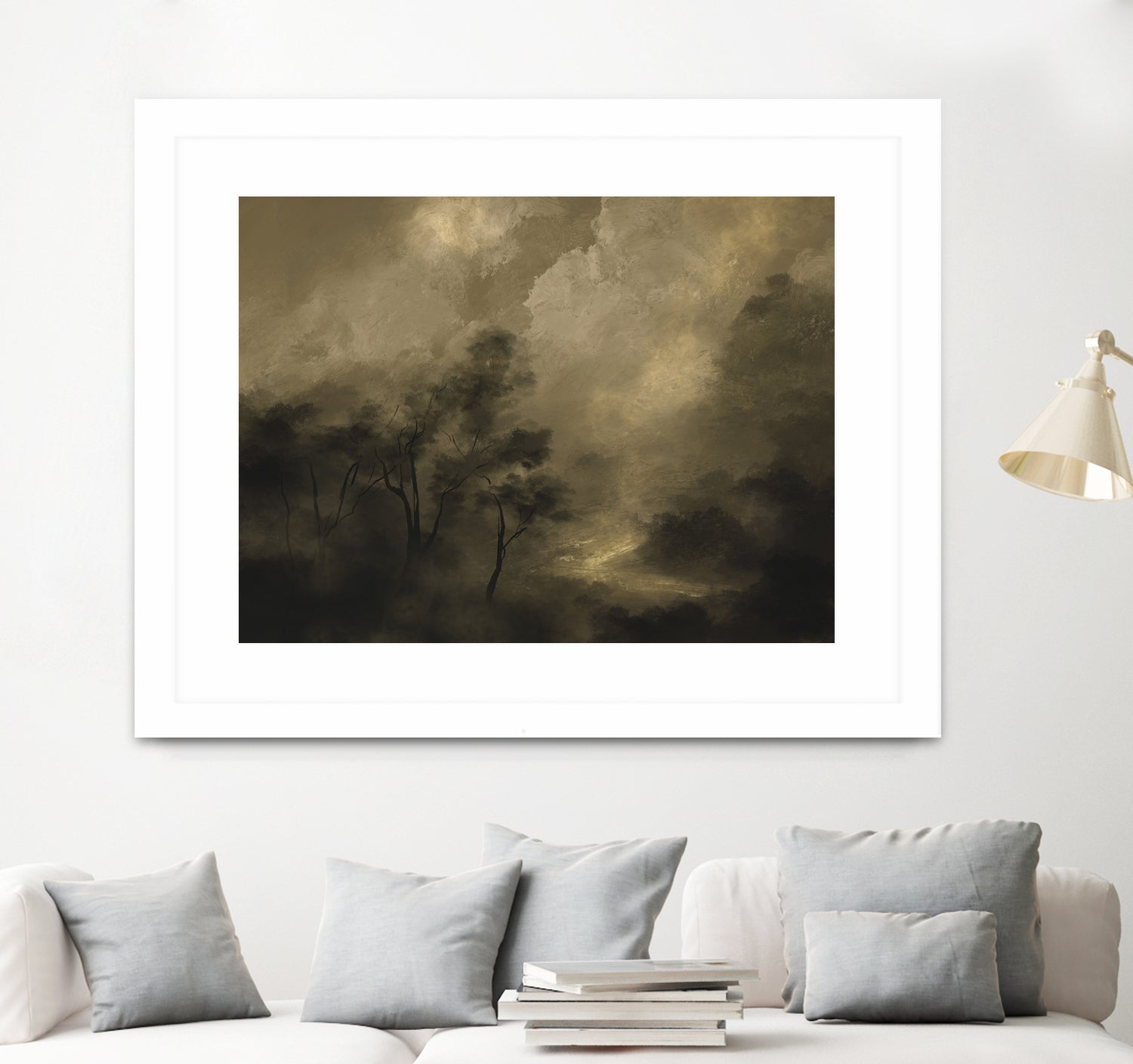 Moody Woods by Dan Hobday on GIANT ART - green hobday