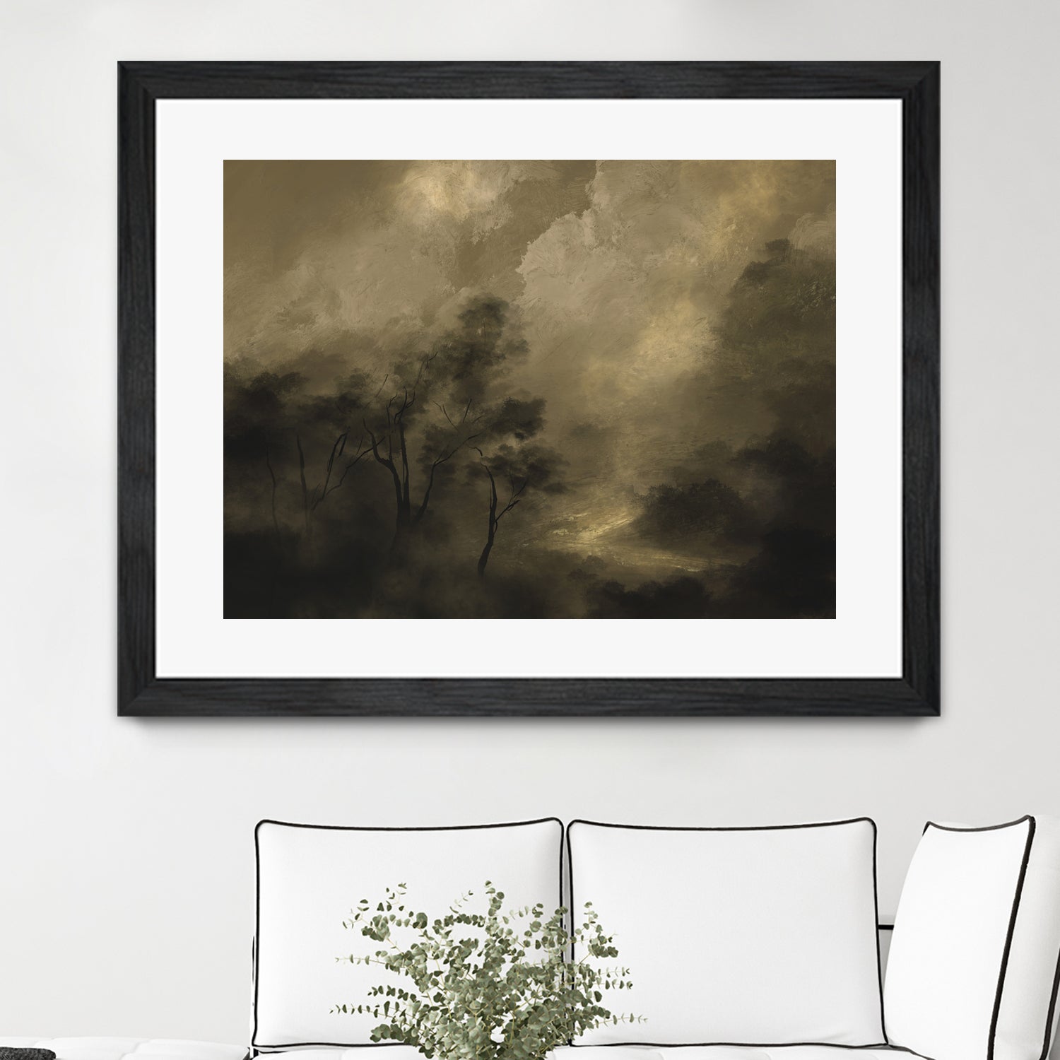 Moody Woods by Dan Hobday on GIANT ART - green hobday
