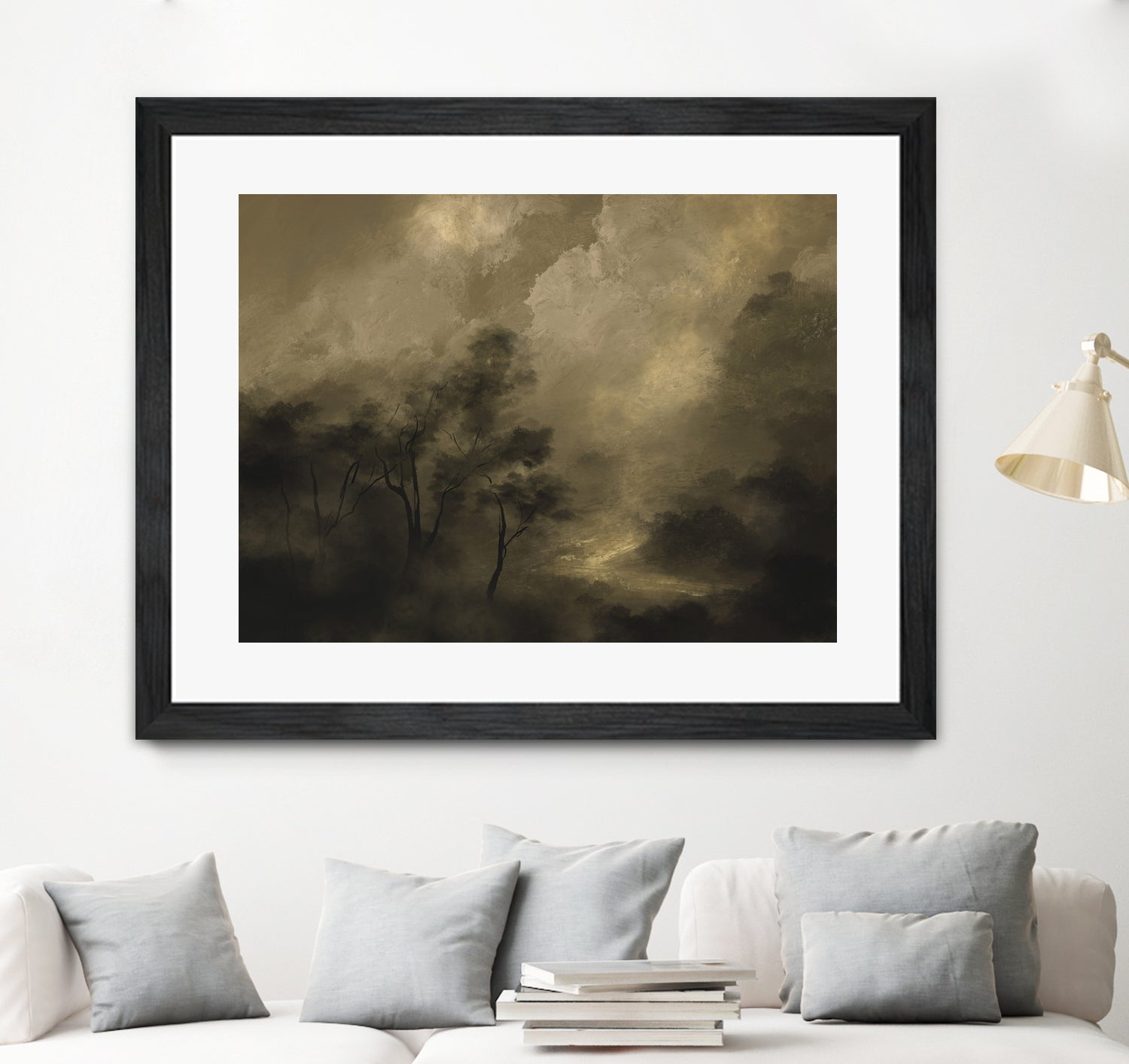 Moody Woods by Dan Hobday on GIANT ART - green hobday