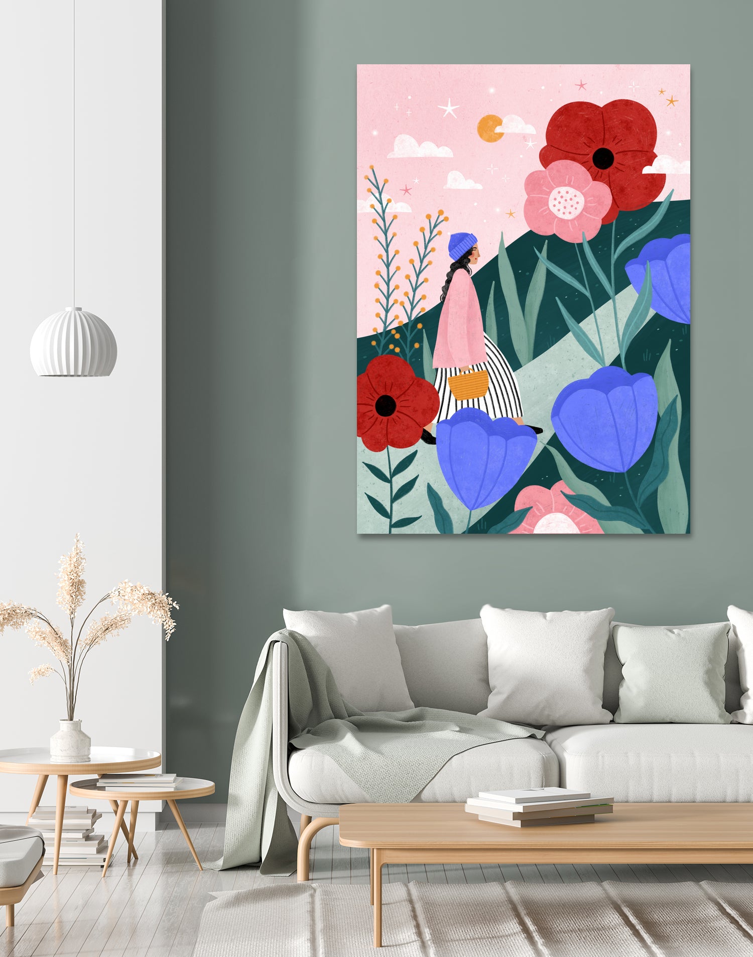 Flower Walk by Bea Muller on GIANT ART - nature and landscapes painting