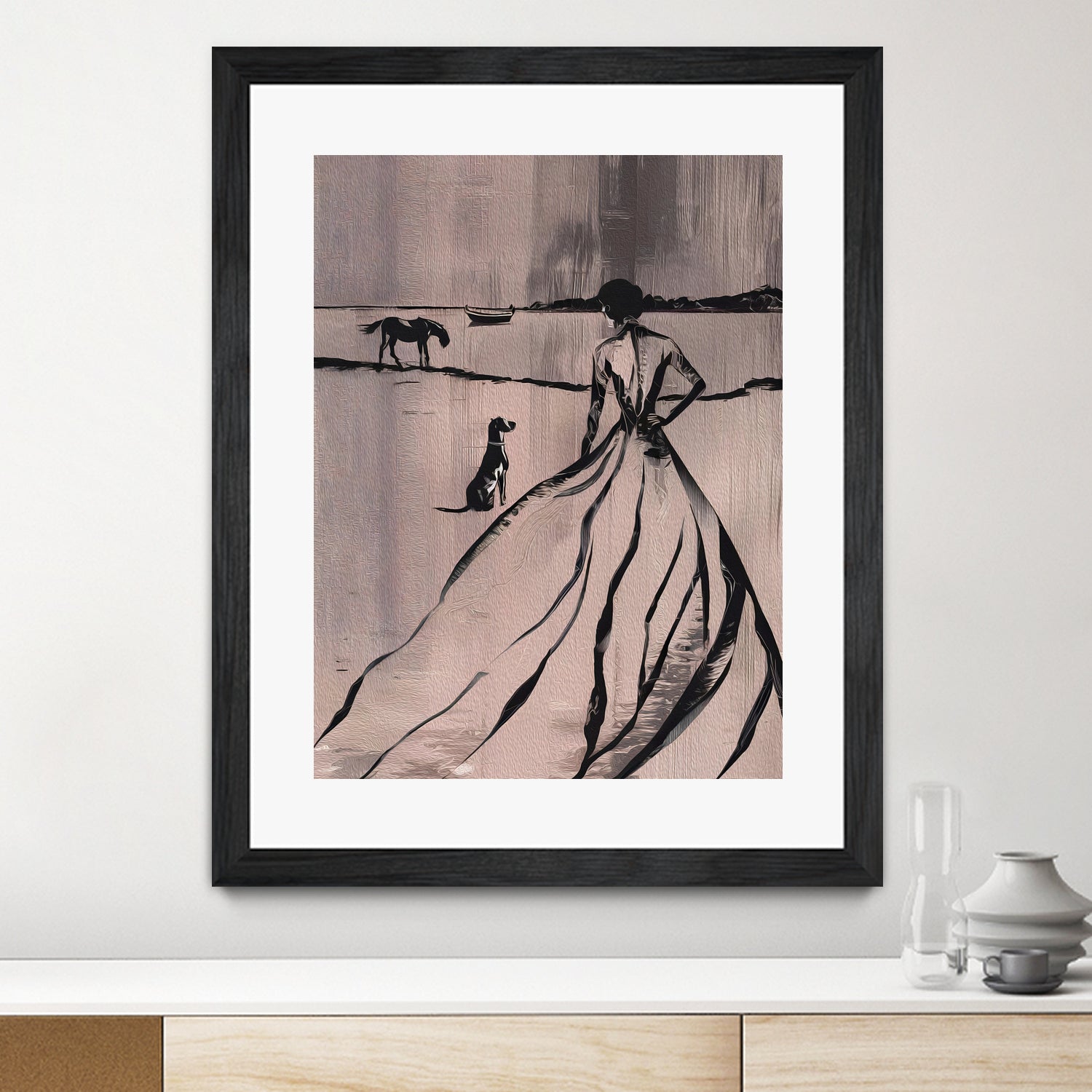 Woman By the Lake by Andreas Magnusson on GIANT ART - paintings drawing