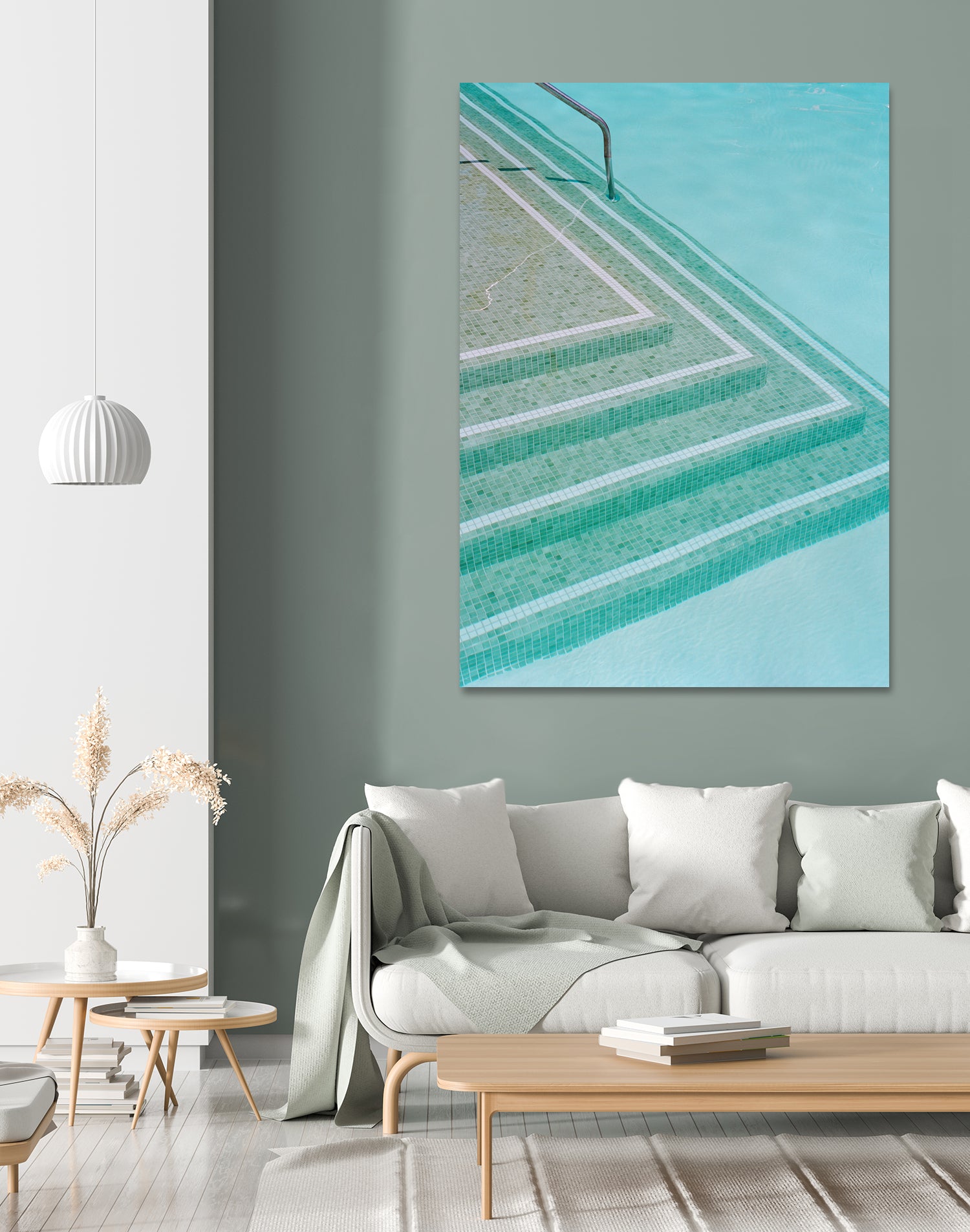 Palm Springs Pool Day II by Bethany on GIANT ART - photography aqua