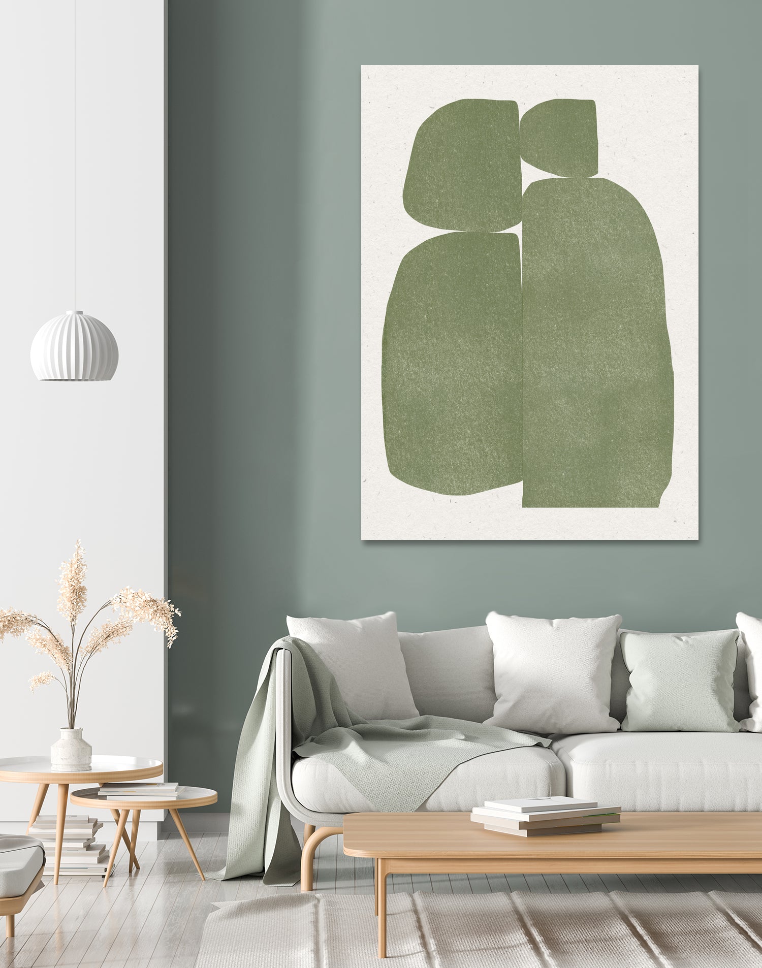 Green Stones Composition by THE on GIANT ART - shape the miuus studio