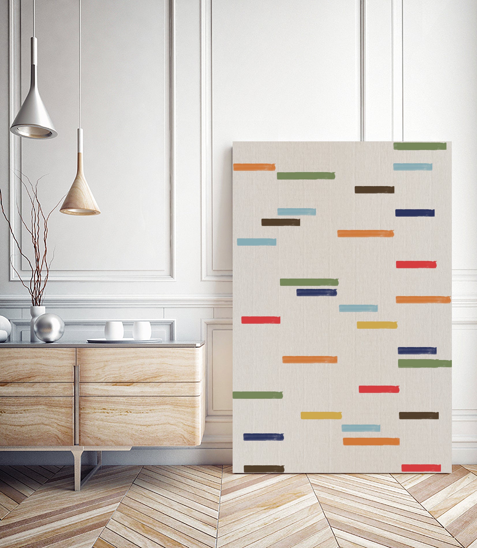 Simple Paper Modernist Art No2 by The Miuus Studio on GIANT ART - pink illustration