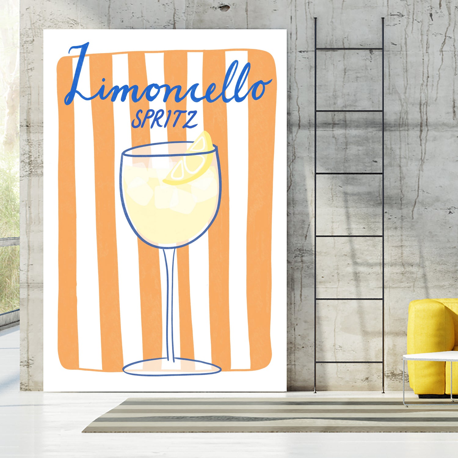 Citrus Delight by Athene Fritsch on GIANT ART - limoncello drink illustration food and drinks limoncello drink illustration