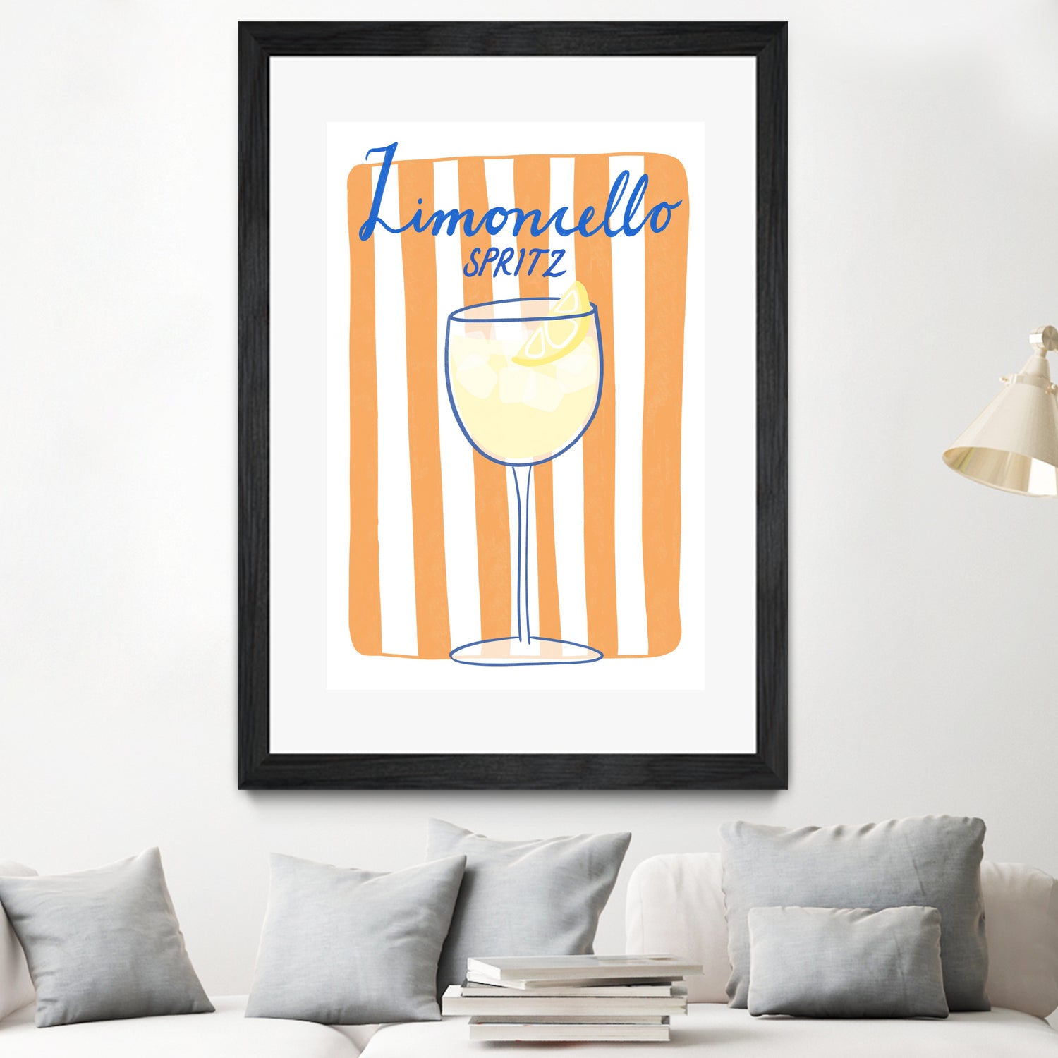 Citrus Delight by Athene Fritsch on GIANT ART - limoncello drink illustration food and drinks limoncello drink illustration