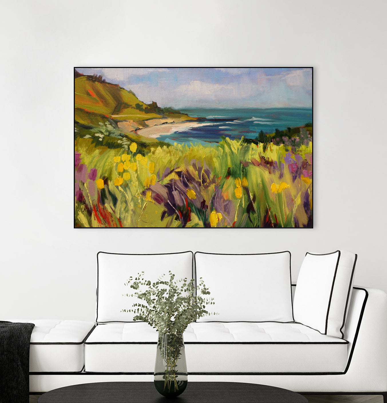 Coastal California by Maxine Shore on GIANT ART - green landscape coast