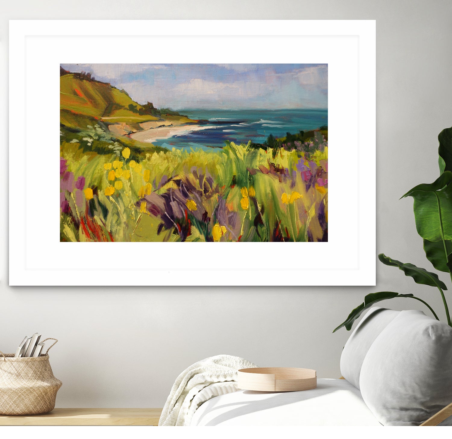 Coastal California by Maxine Shore on GIANT ART - green landscape coast