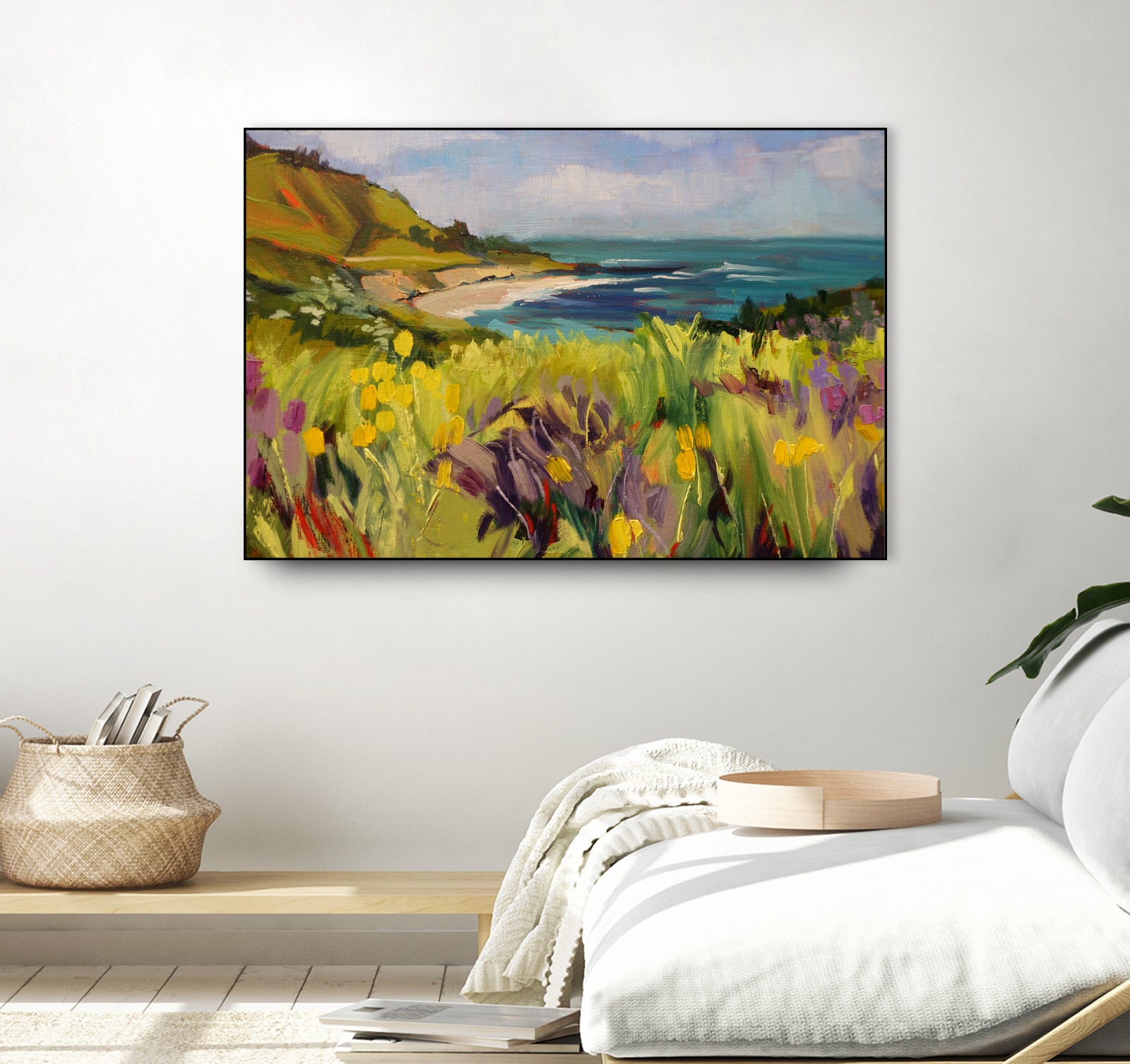 Coastal California by Maxine Shore on GIANT ART - green landscape coast