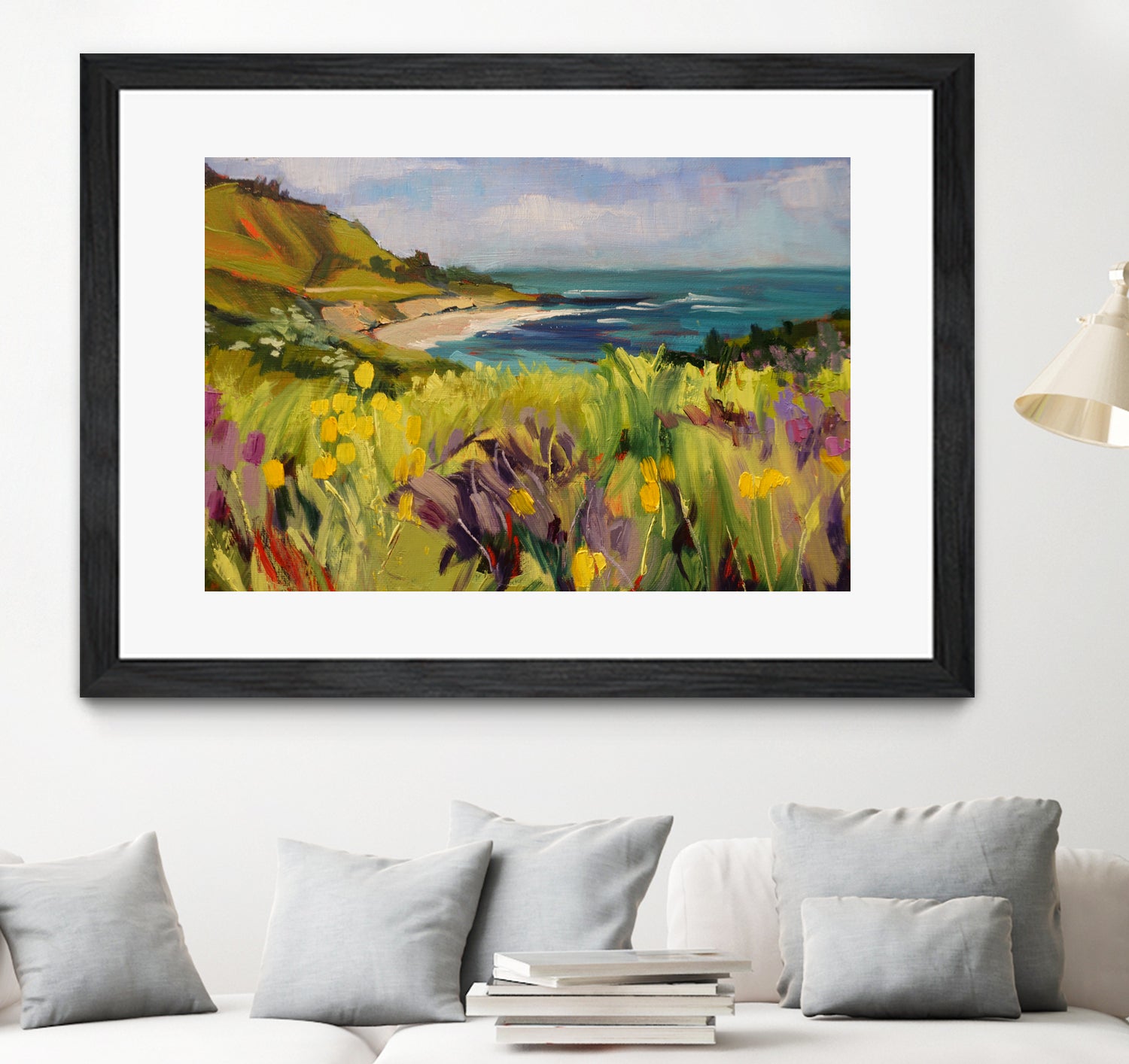 Coastal California by Maxine Shore on GIANT ART - green landscape coast