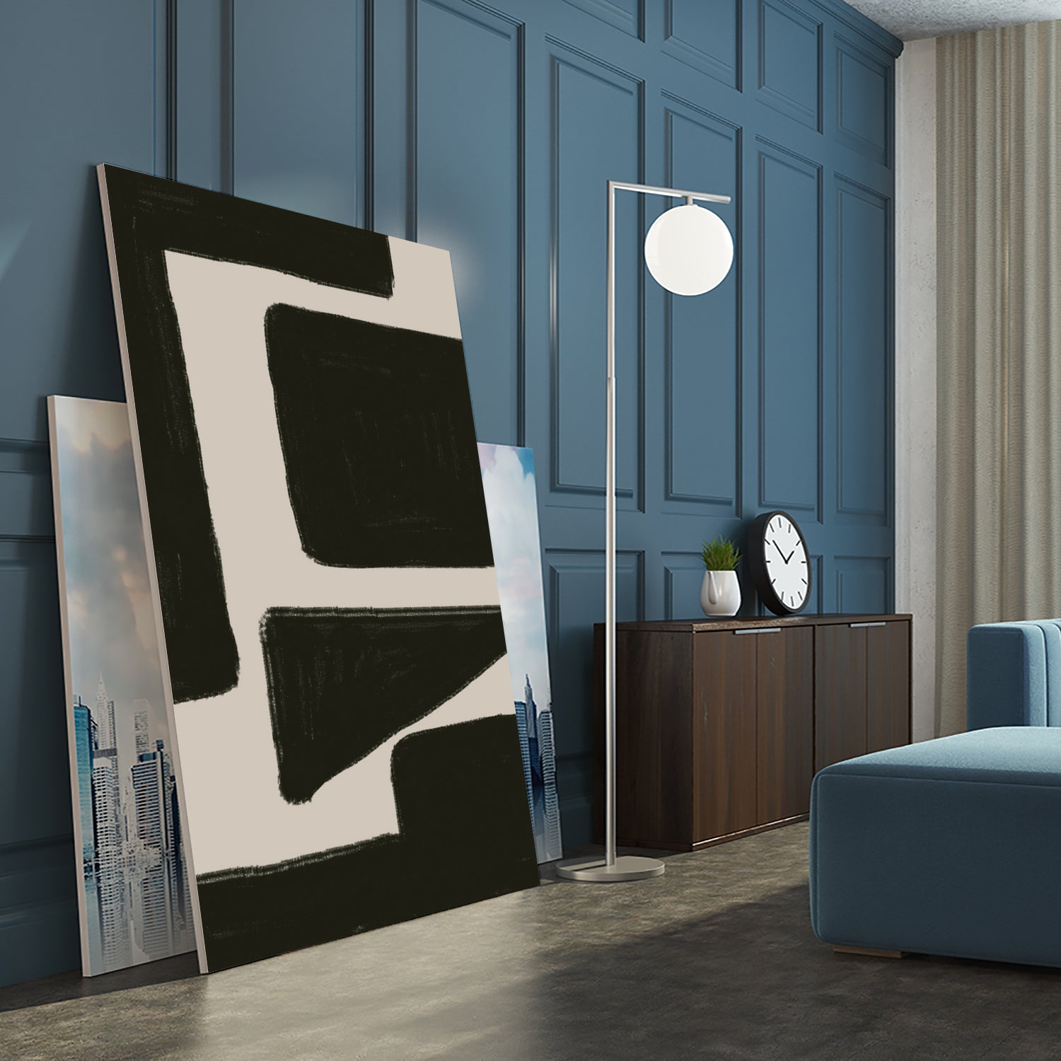 Bold Shadowscape by THE MIUUS STUDIO on GIANT ART - abstract minimalist decor