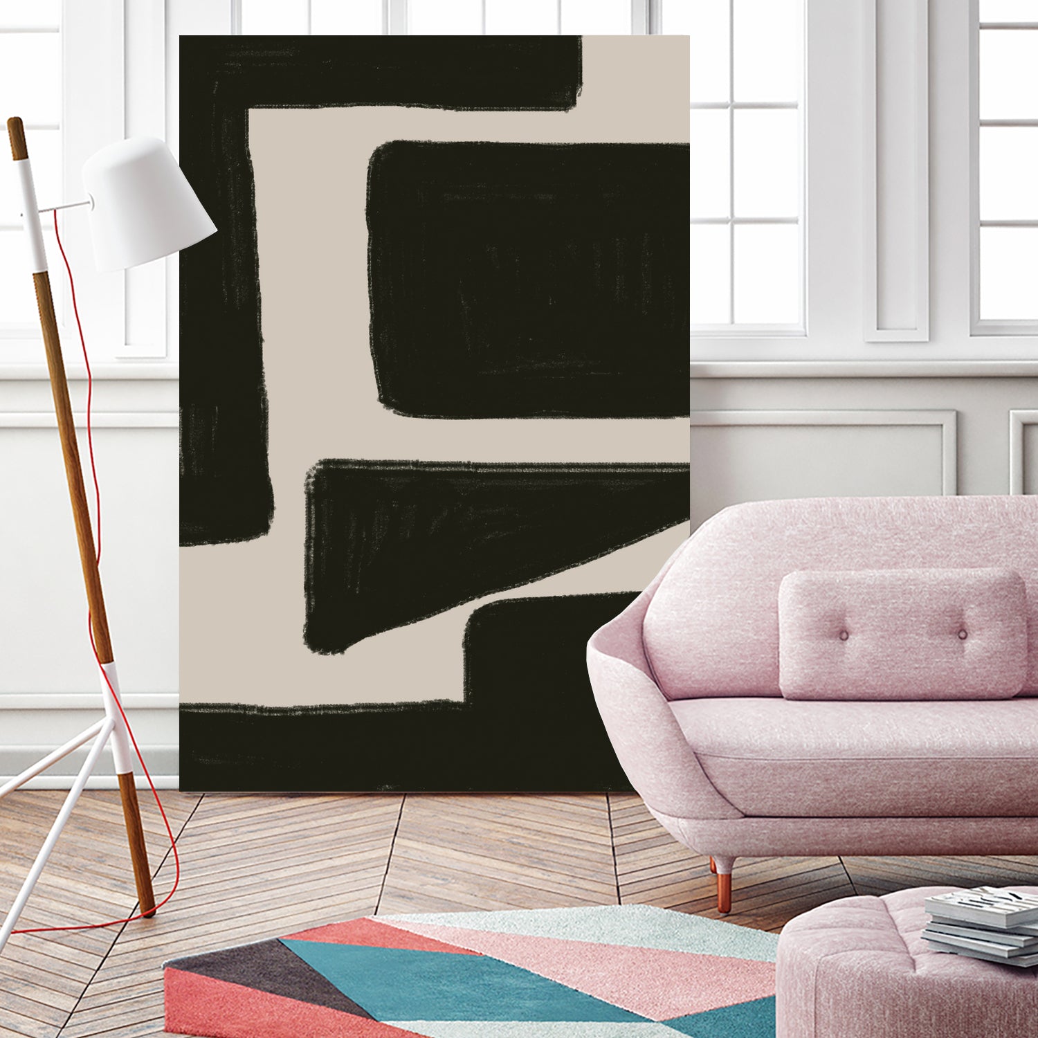 Bold Shadowscape by THE MIUUS STUDIO on GIANT ART - abstract minimalist decor