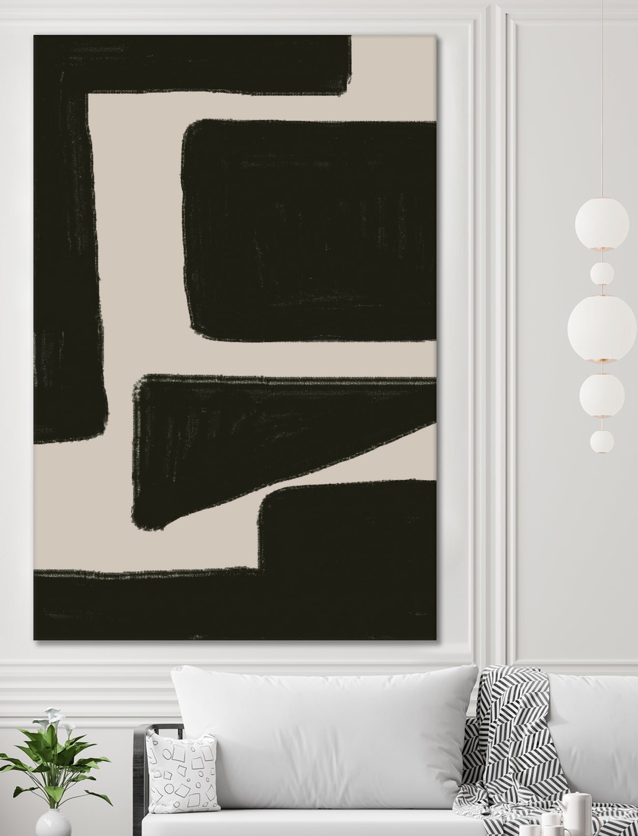 Bold Shadowscape by THE MIUUS STUDIO on GIANT ART - abstract minimalist decor