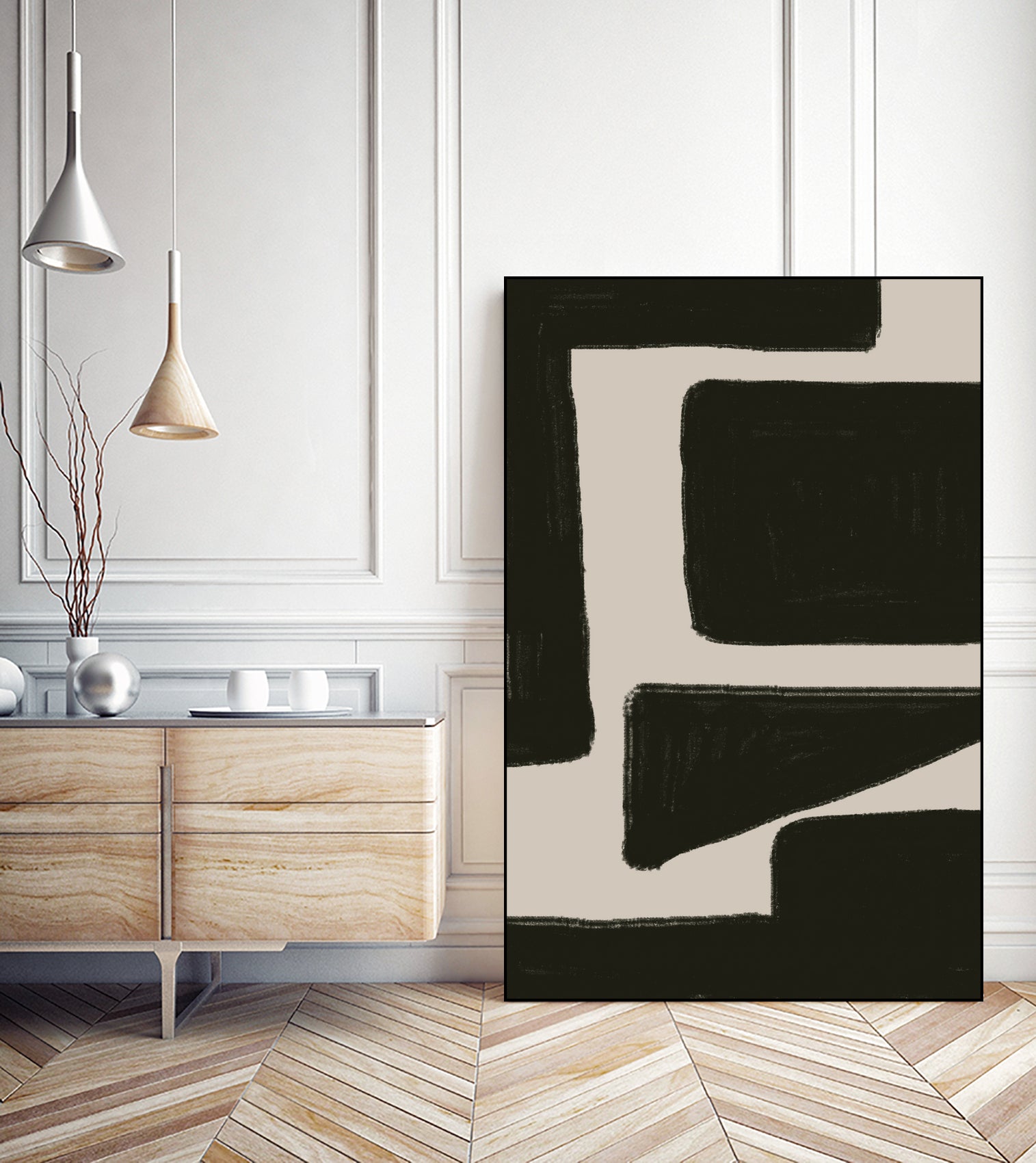Bold Shadowscape by THE MIUUS STUDIO on GIANT ART - abstract minimalist decor