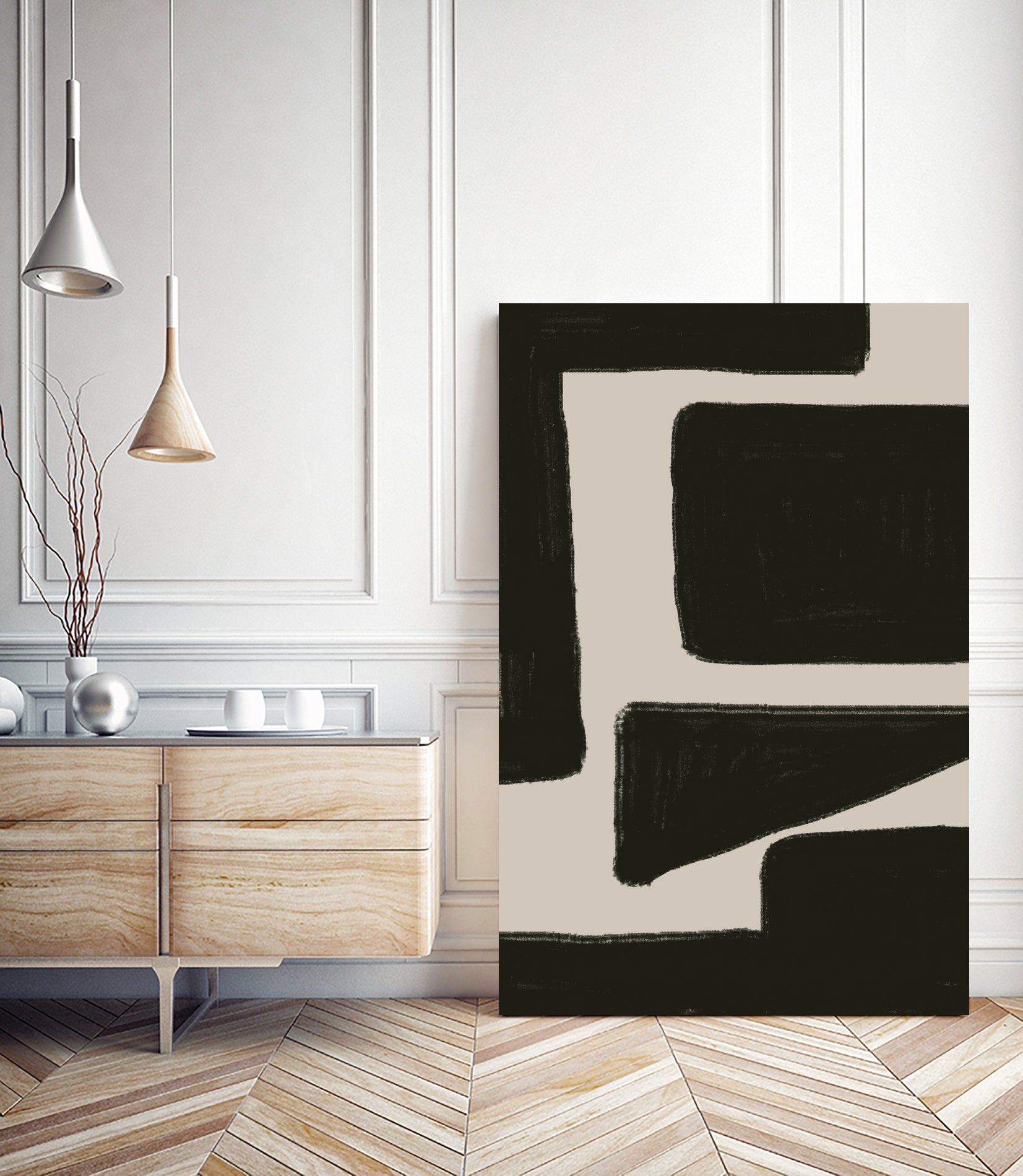 Bold Shadowscape by THE MIUUS STUDIO on GIANT ART - abstract minimalist decor