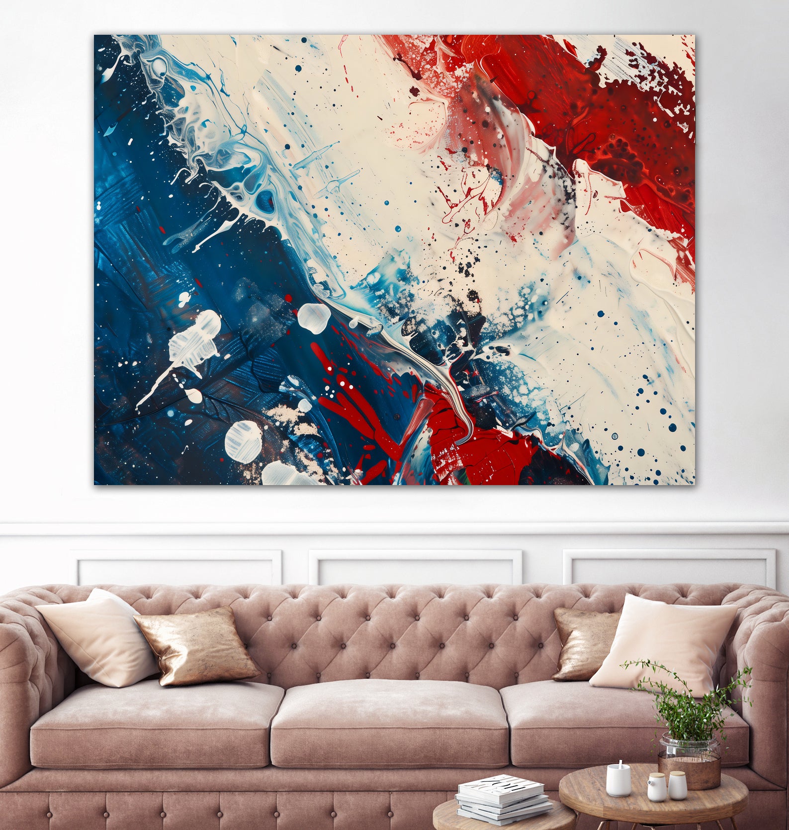 Red White and Blue by Andreas Magnusson on GIANT ART - abstract art