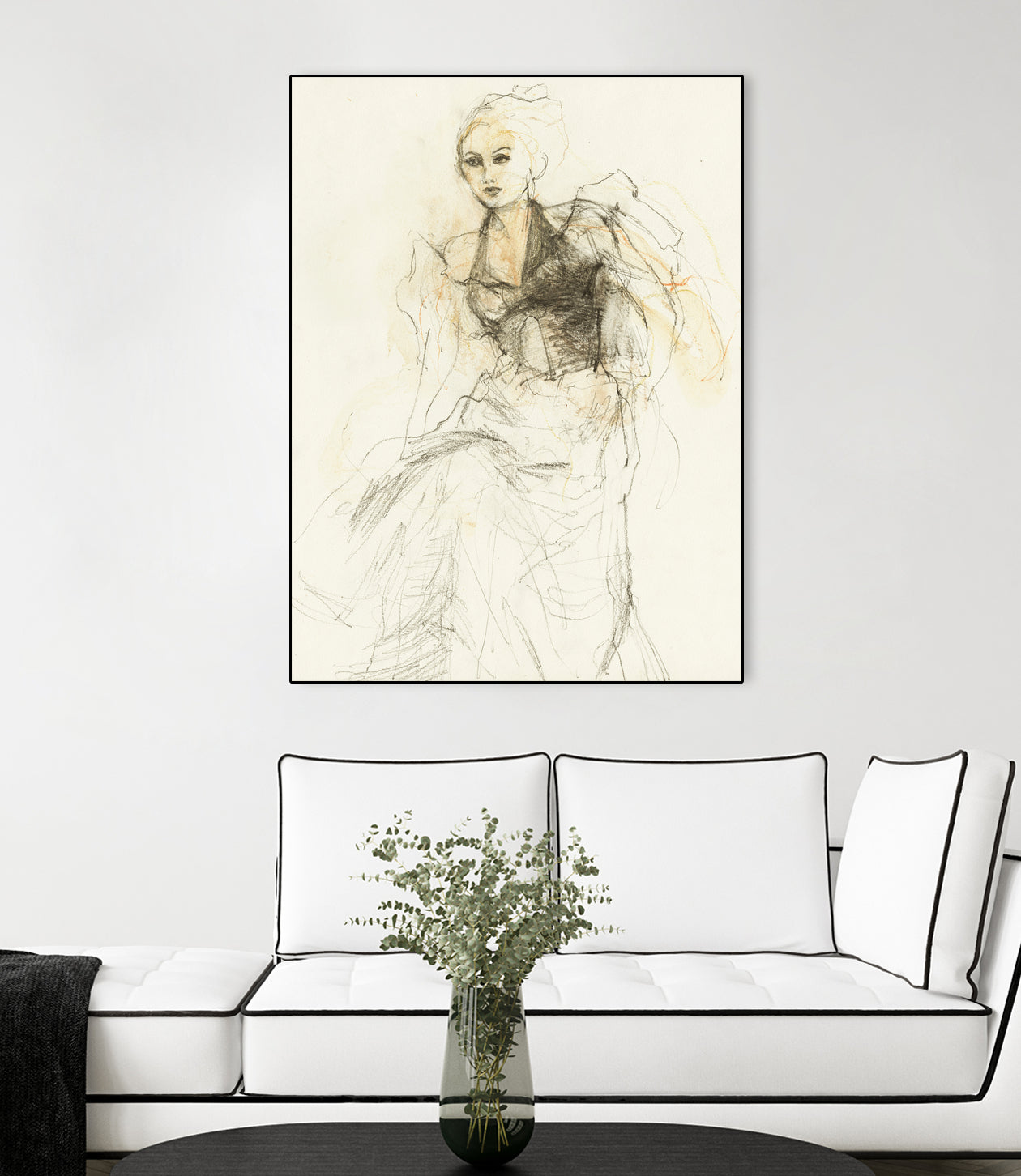 Elegant Sketching by Ute Rathmann on GIANT ART - 5002 illustration