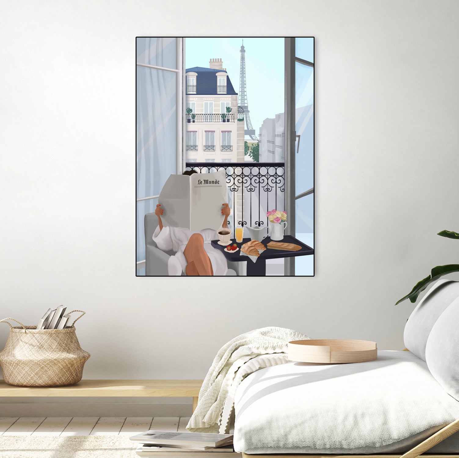 Paris Balcony by Petra Lizde on GIANT ART - illustration paris