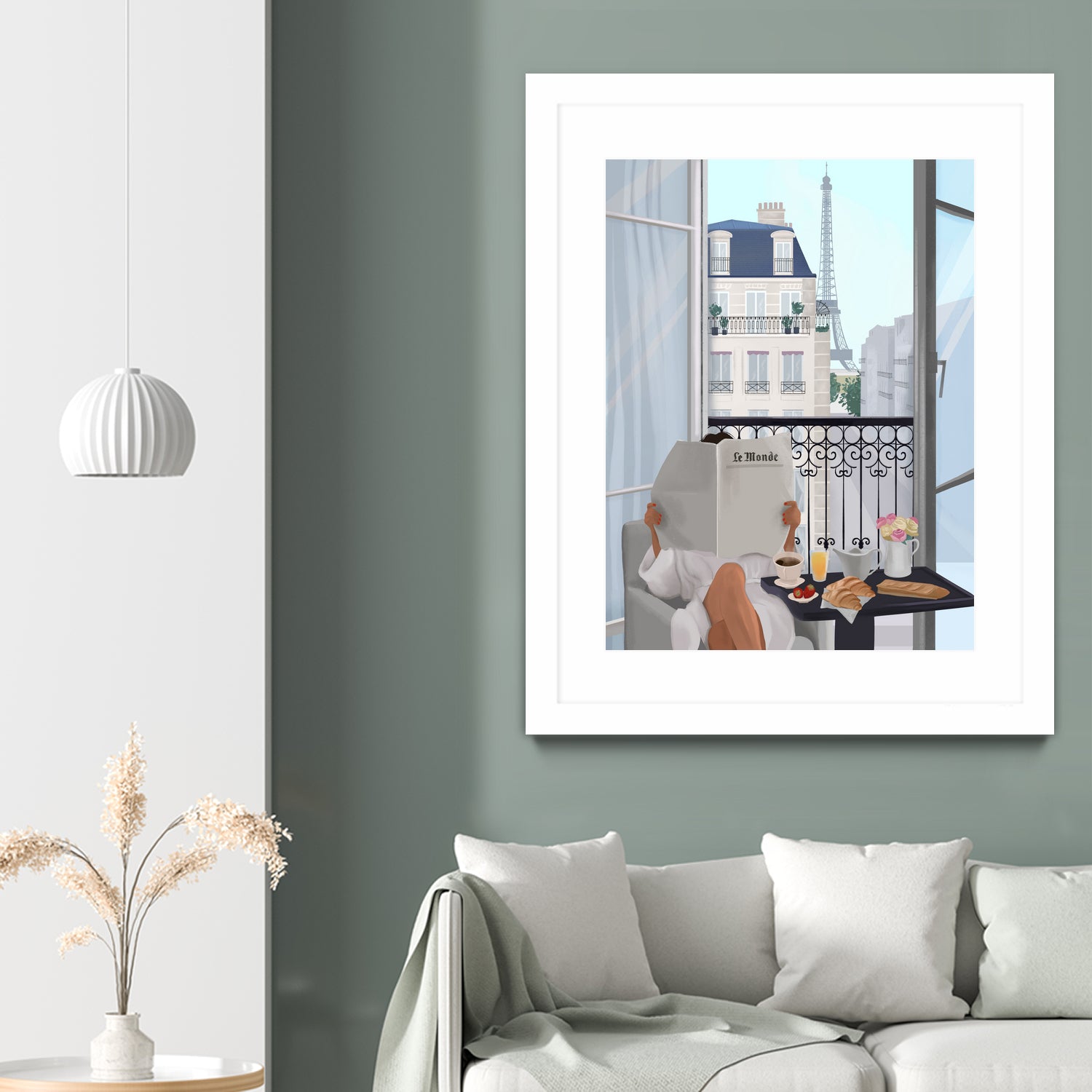 Paris Balcony by Petra Lizde on GIANT ART - illustration paris