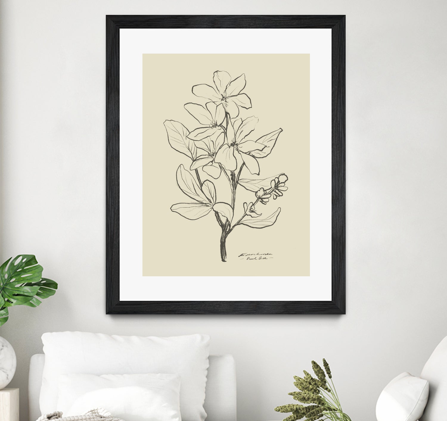 Floral 1 by Dan Hobday on GIANT ART - flowers and plants sketch