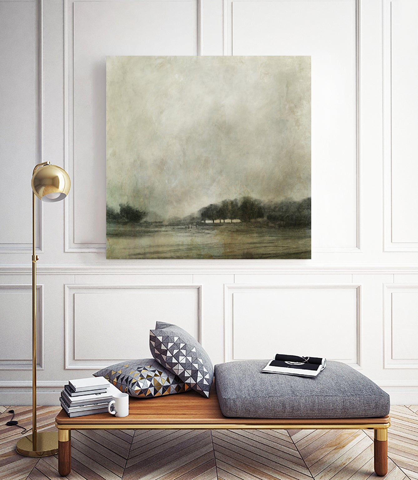 Through the Trees by Dan Hobday on GIANT ART - landscape painting