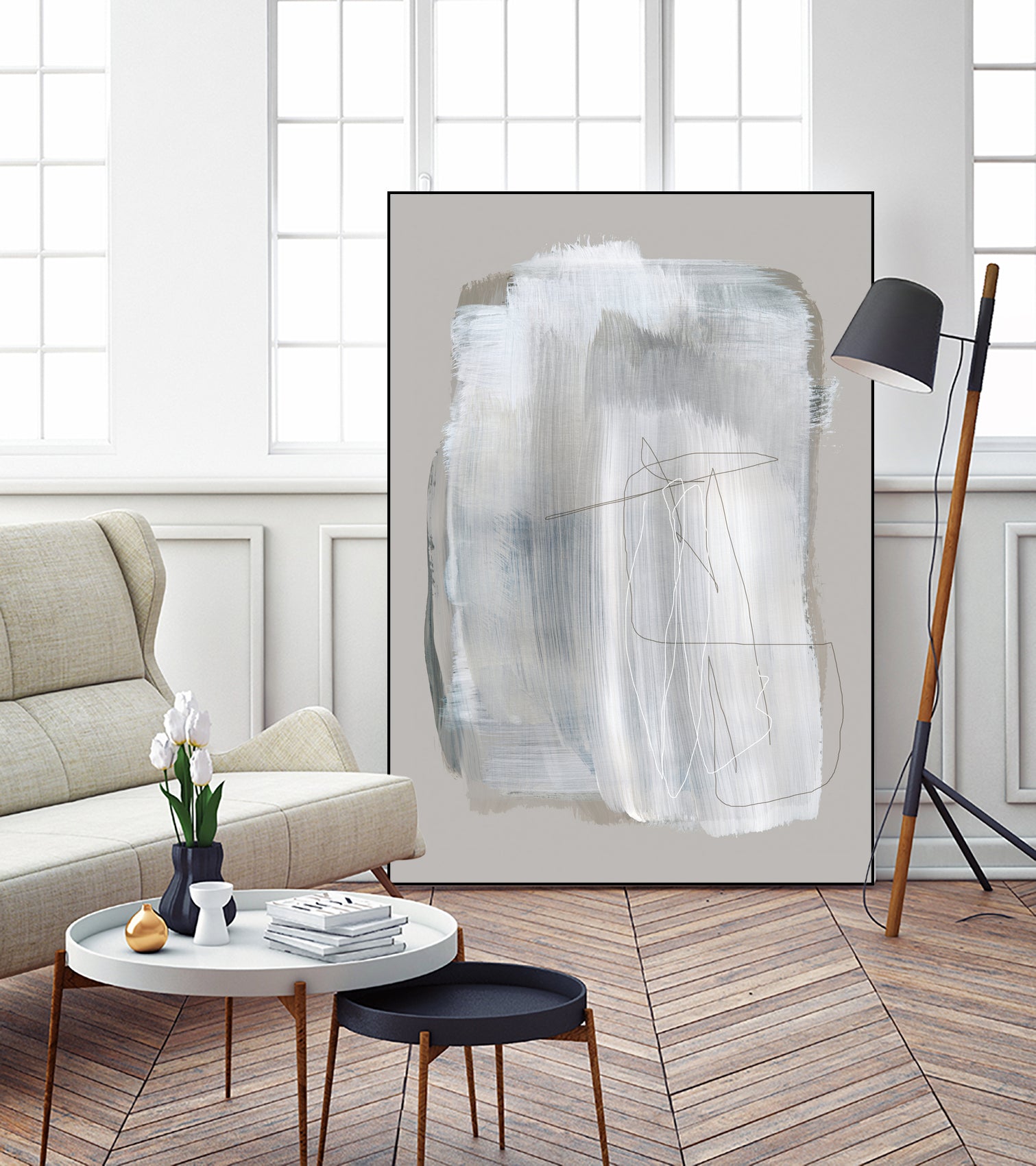 Abstract Brush Strokes 109 by Mareike on GIANT ART - bohmer