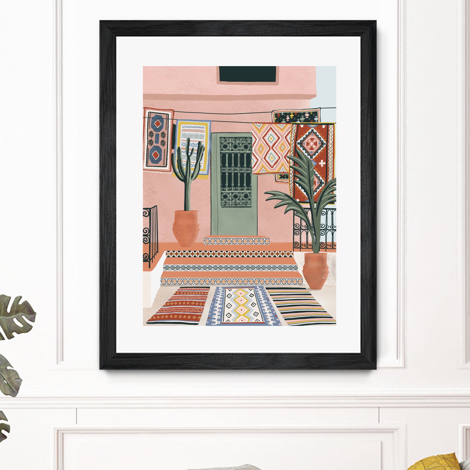 Moroccan Terrace by Ceyda on GIANT ART - illustration houseplant