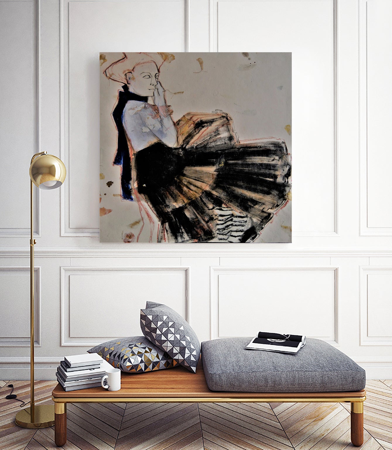 Blue Bow by Doris Schmitz on GIANT ART - 2784 illustration