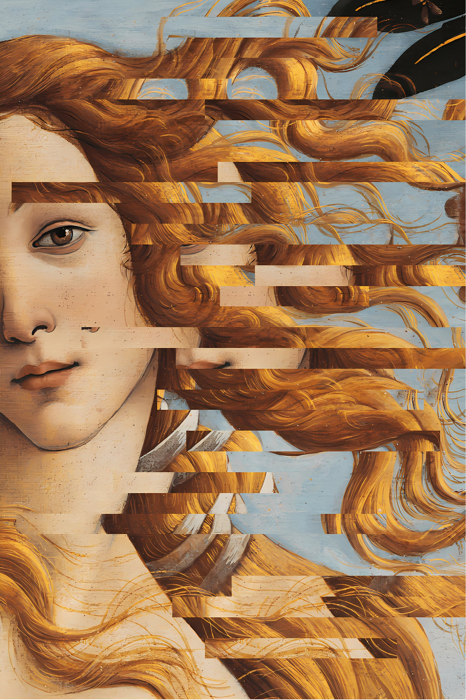 The Birth of Venus by Sandro Botticelli COLLAGE by The on GIANT ART - illustration painting
